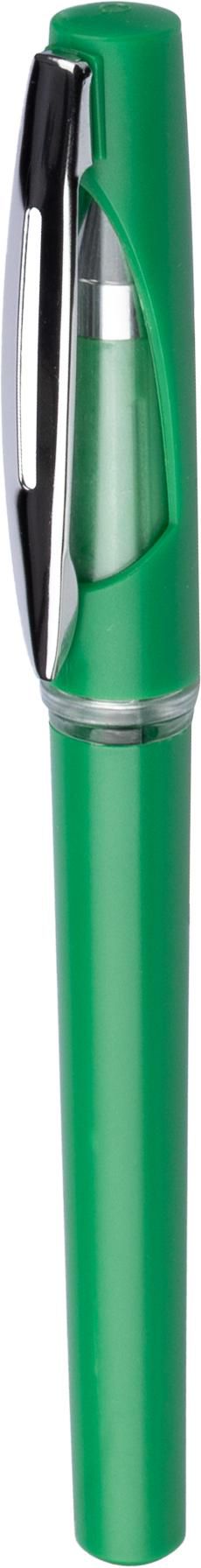 Gel-Tintenschreiber Karin aus ABS – Werbeartikel mit Metallclip