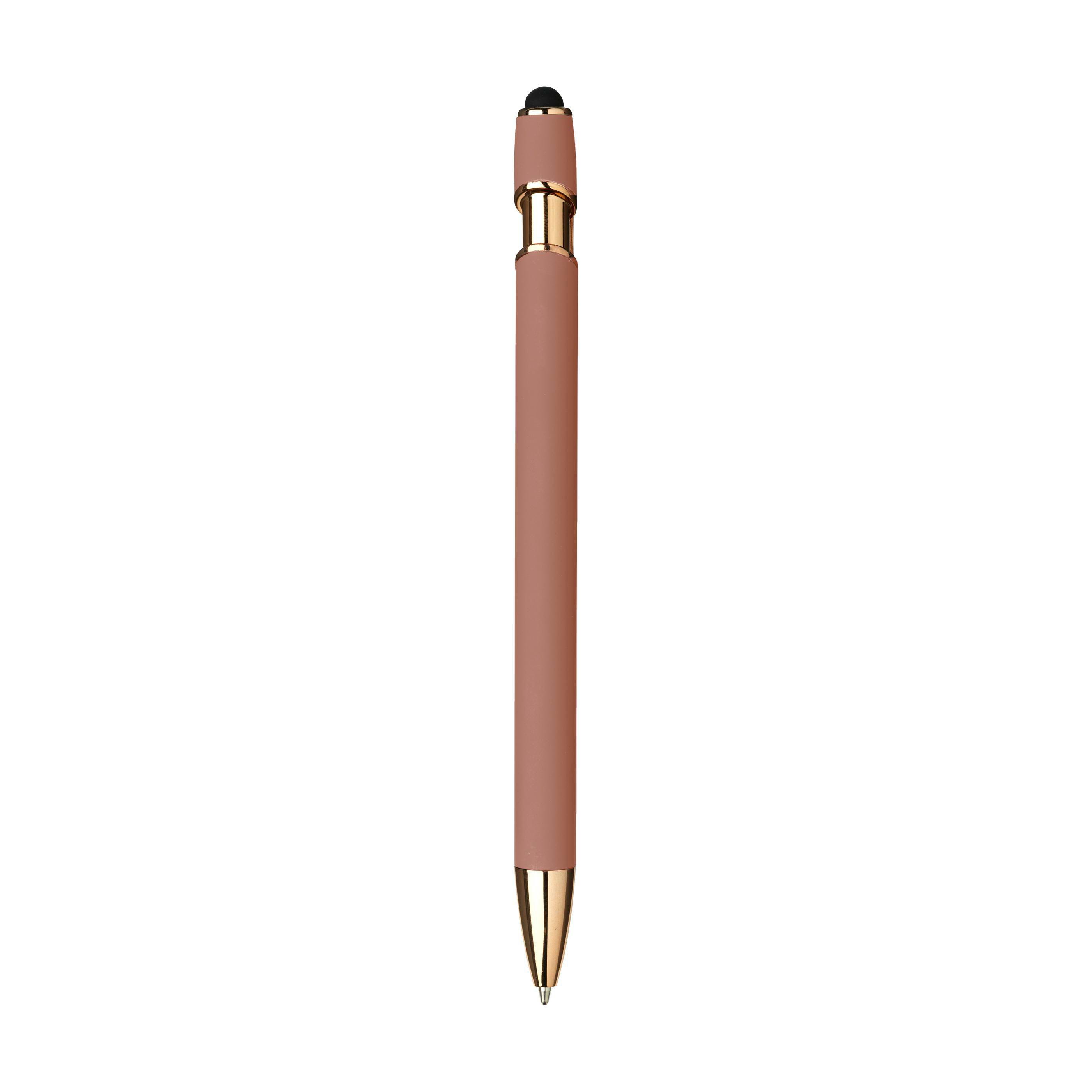 Kugelschreiber Luca Copper Stylus – recyceltes Alu, SoftTouch, RCS