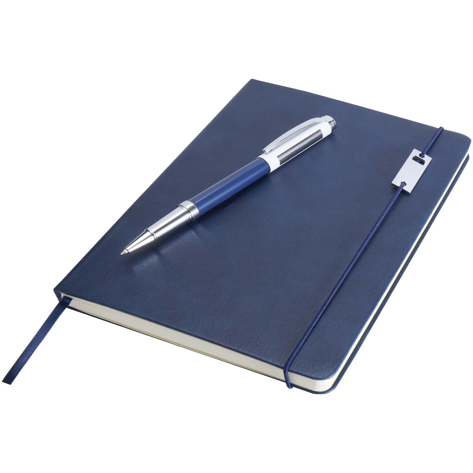 Legato Notizbuch-Set A5 Hardcover mit Tintenroller, bedruckbar