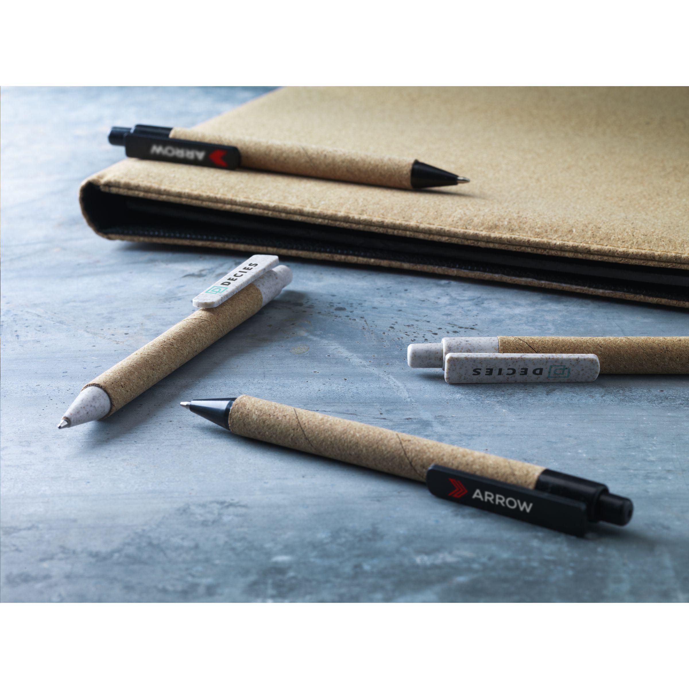 Kugelschreiber Cork ECO Write mit Korkgehäuse, blau – bedruckbar