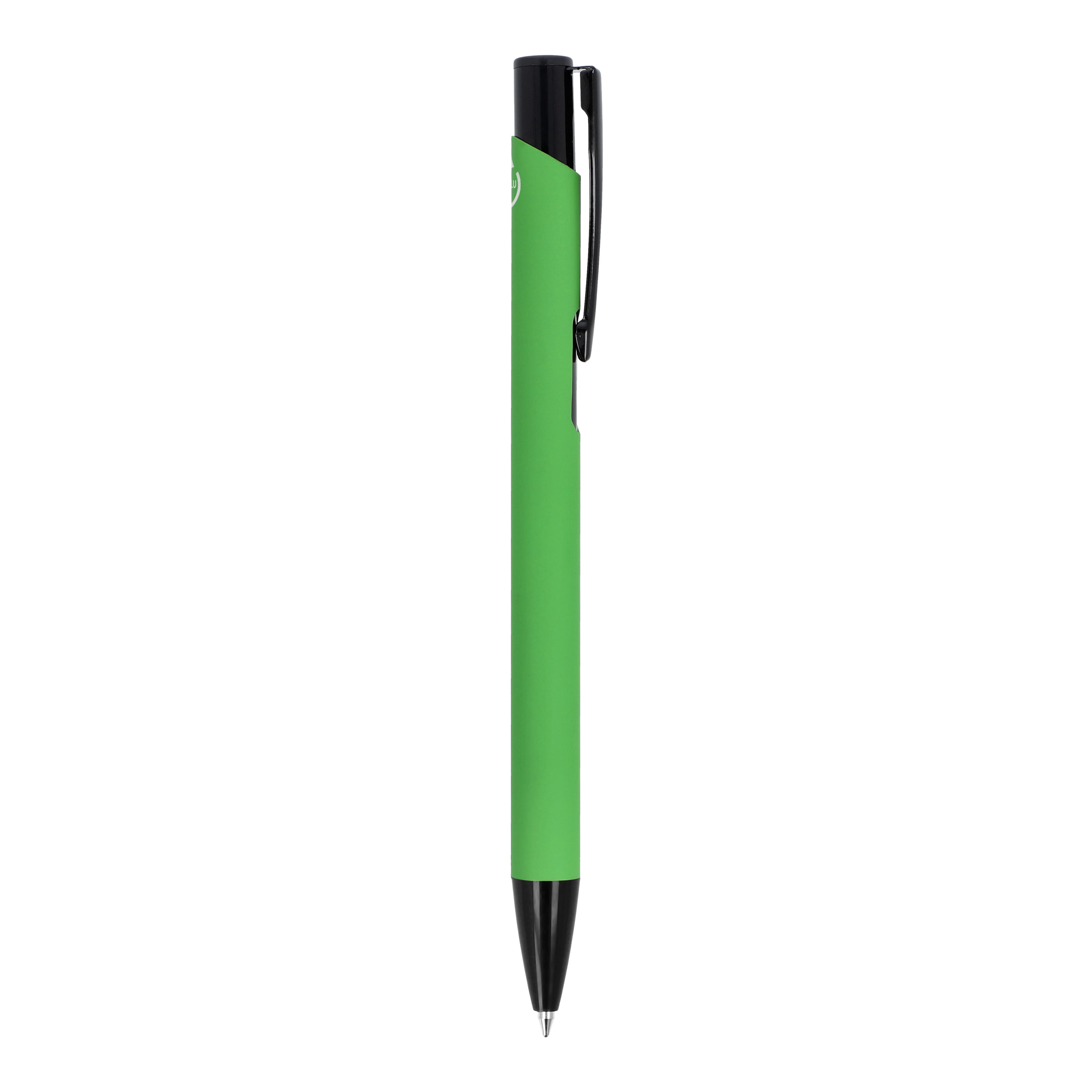 Kugelschreiber Alicante Soft-Touch, Recycling-Aluminium, blaue Tinte
