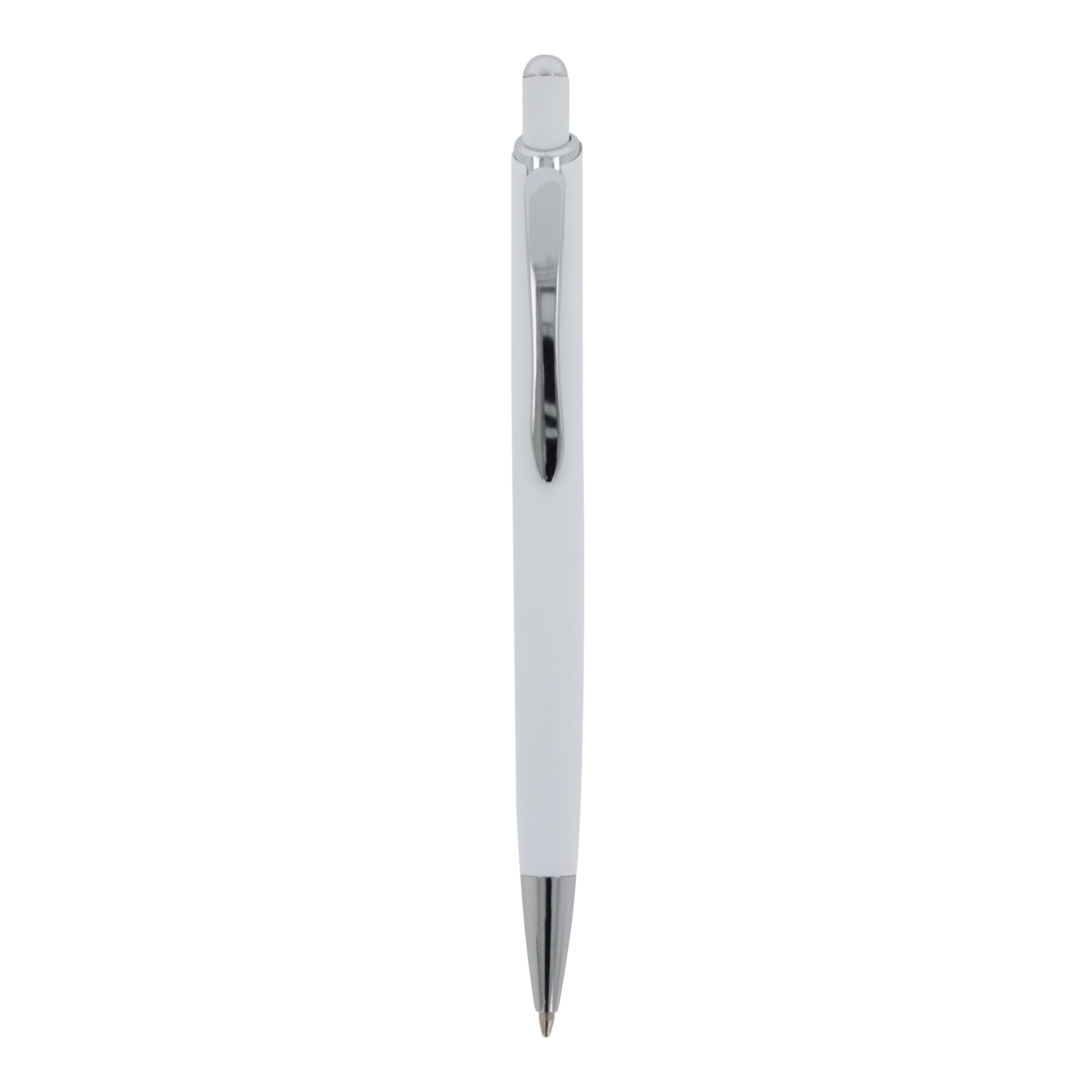 Kugelschreiber Monaco Metall Soft Touch - Aluminium, bedruckbar