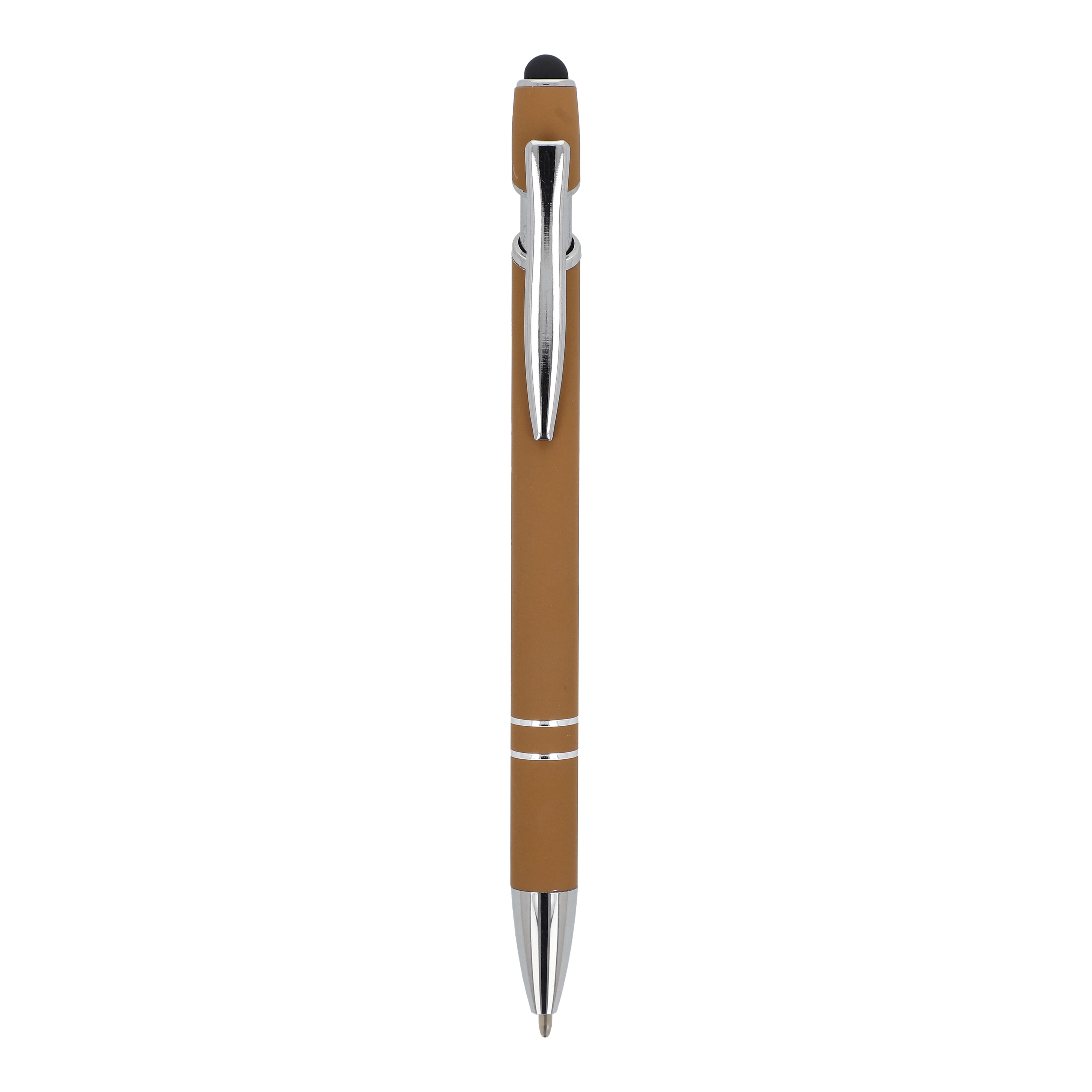 Kugelschreiber Paris Metall Soft Touch - Aluminium mit Stylus, bedruckbar