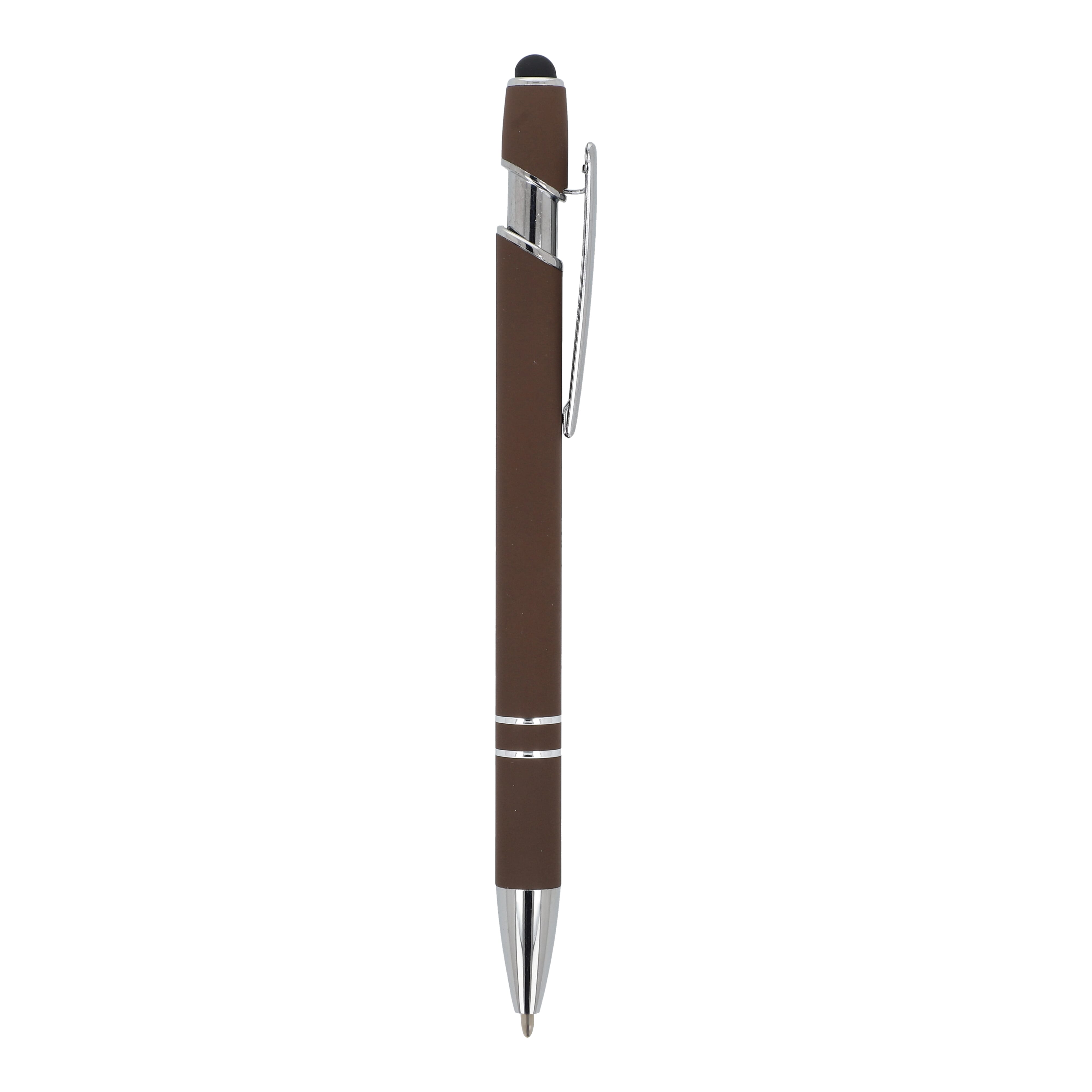 Kugelschreiber Paris Metall Soft Touch - Aluminium mit Stylus, bedruckbar