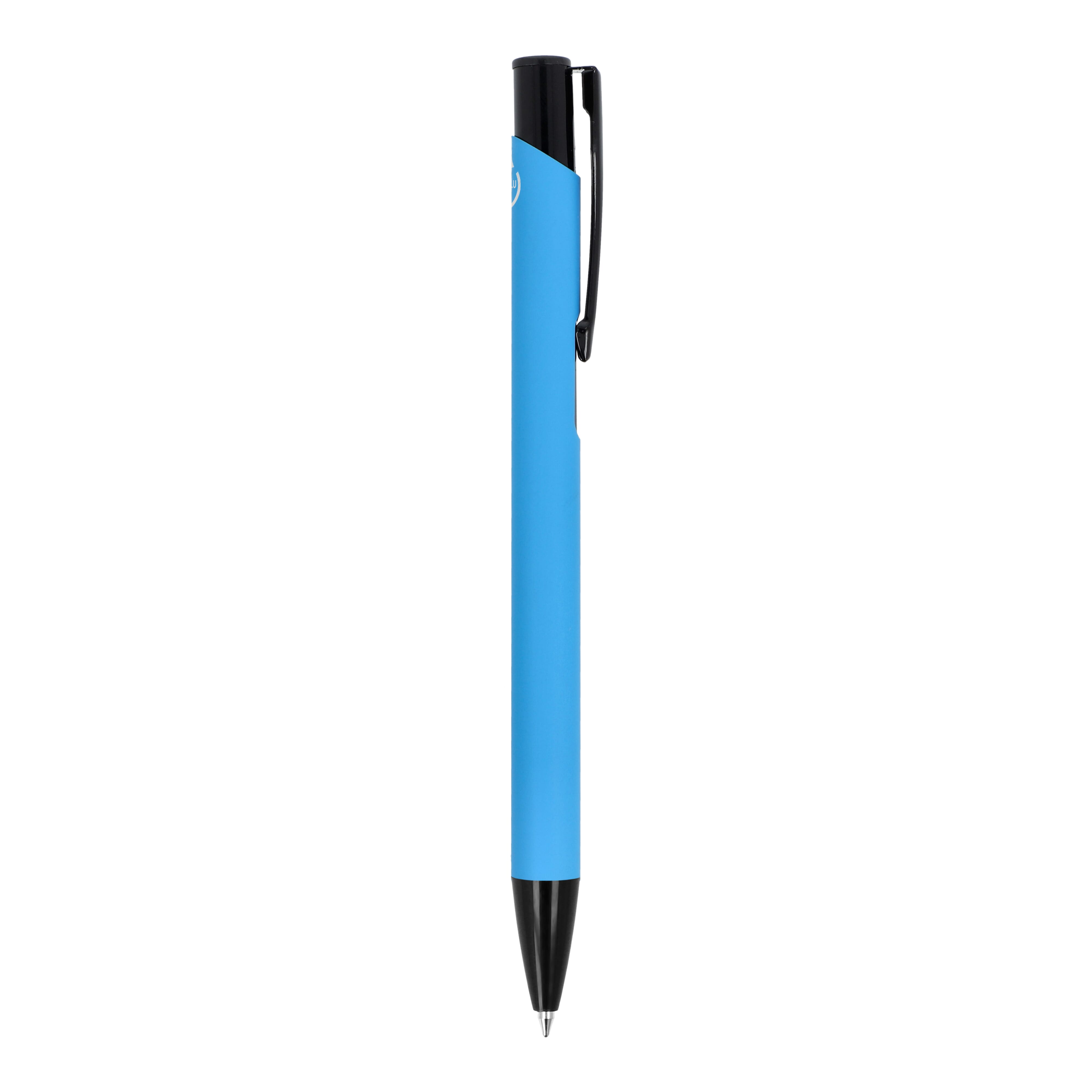 Kugelschreiber Alicante Soft-Touch, Recycling-Aluminium, blaue Tinte