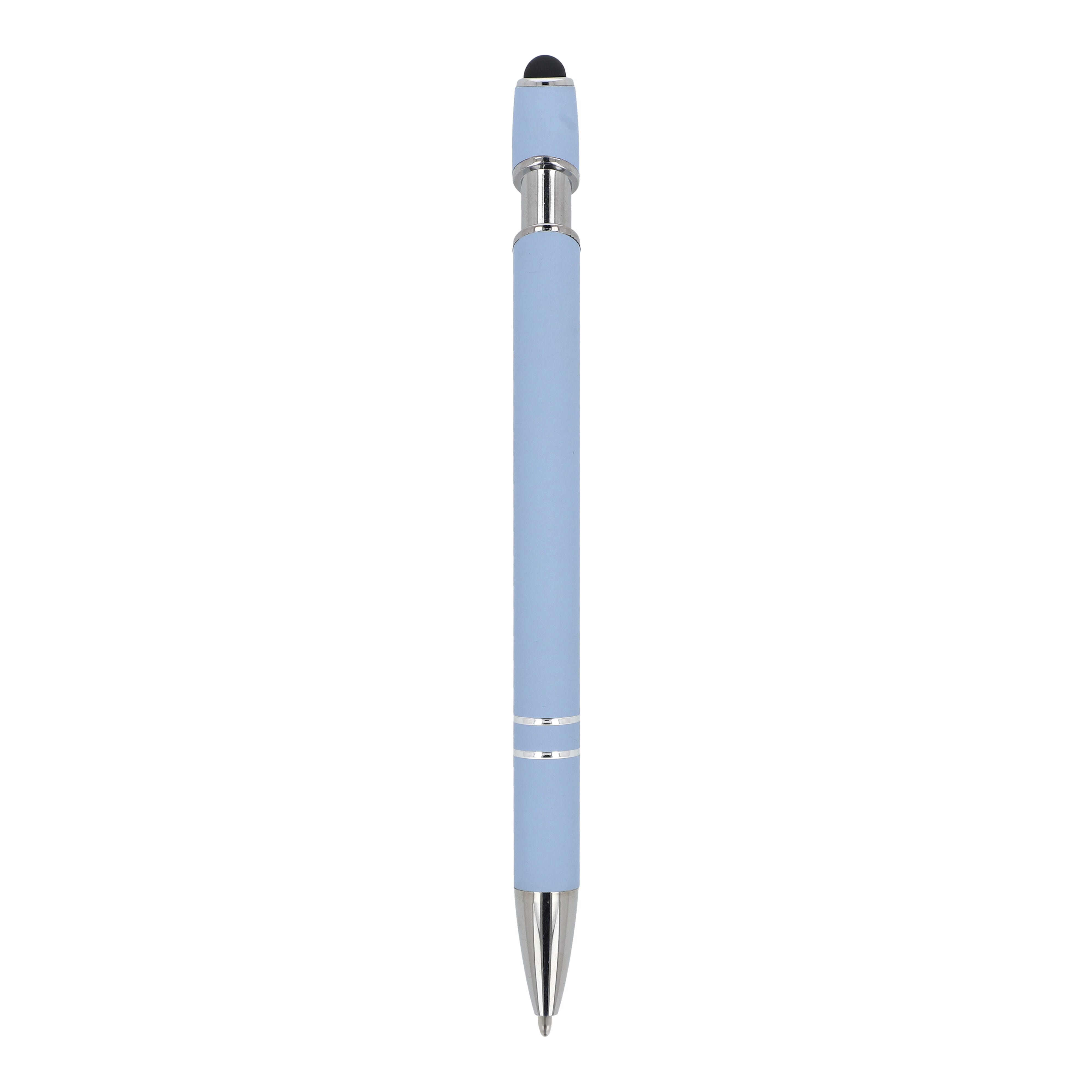 Kugelschreiber Paris Metall Soft Touch - Aluminium mit Stylus, bedruckbar