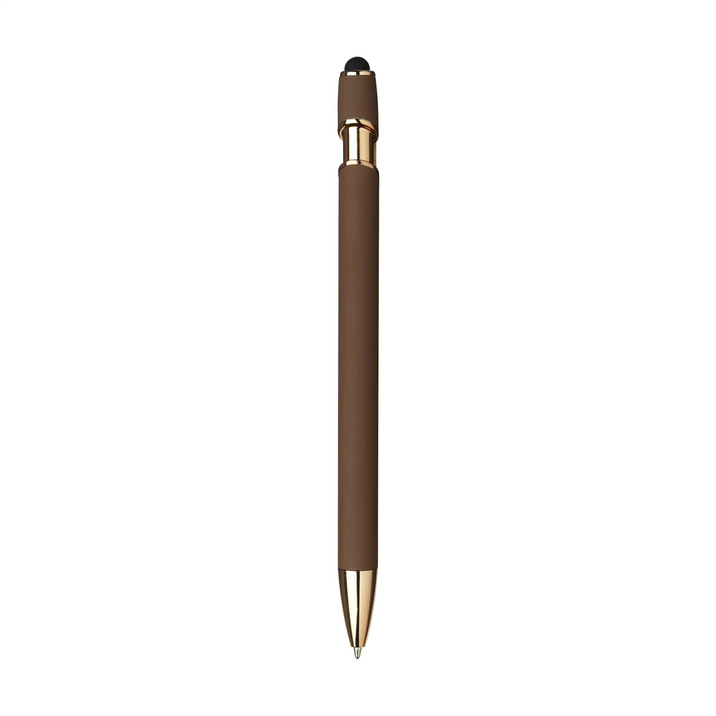 Kugelschreiber Luca Copper Stylus – recyceltes Alu, SoftTouch, RCS