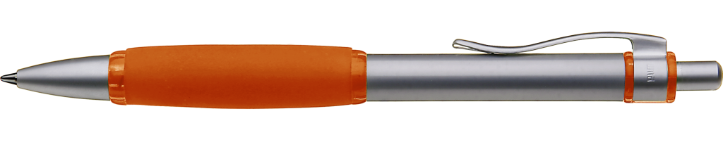 LUCKY Druckkugelschreiber Metall - bedruckbar mit Gummigriffzone