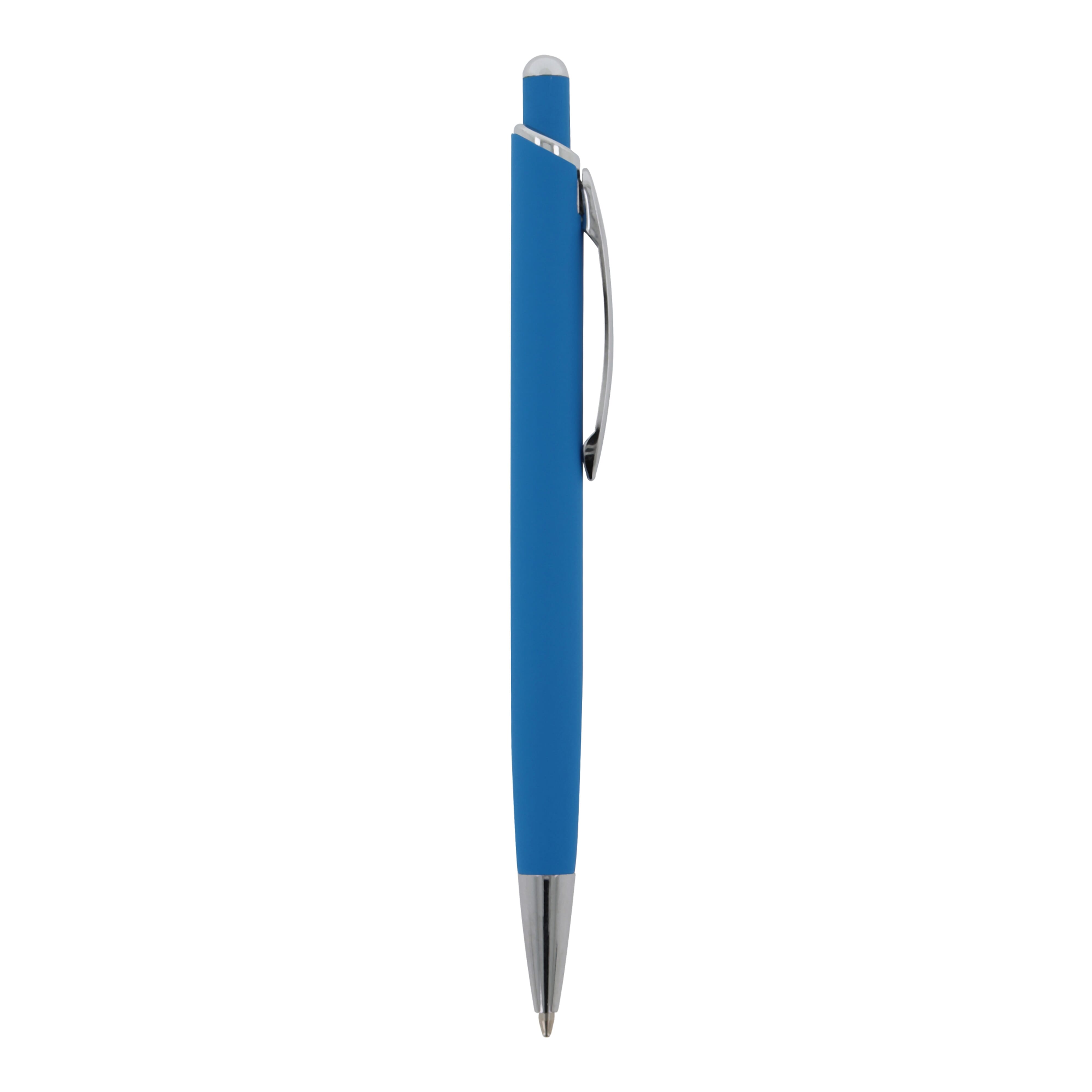 Kugelschreiber Monaco Metall Soft Touch - Aluminium, bedruckbar