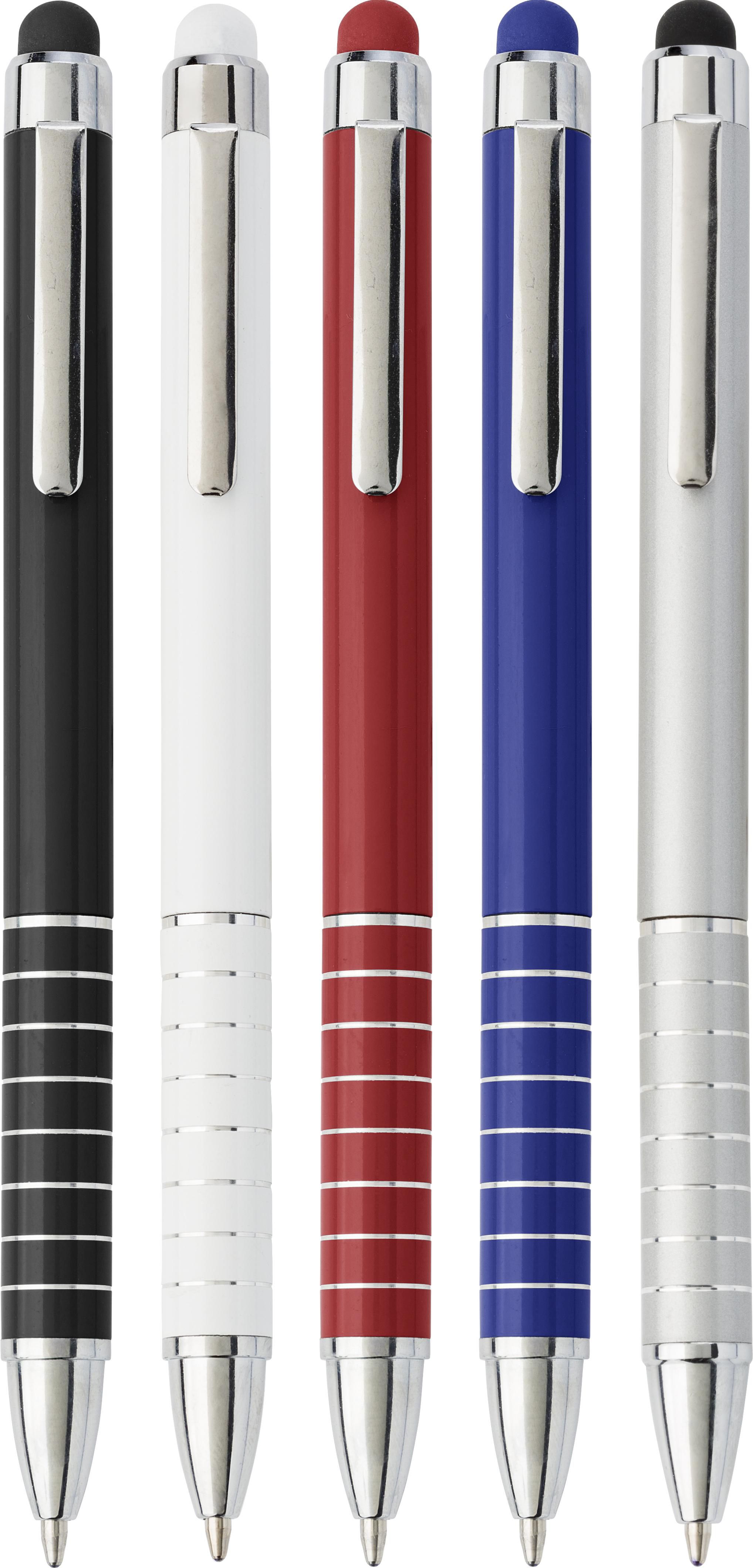Metall-Kugelschreiber Oliver mit Touch-Pen & Drehfunktion - Werbeartikel