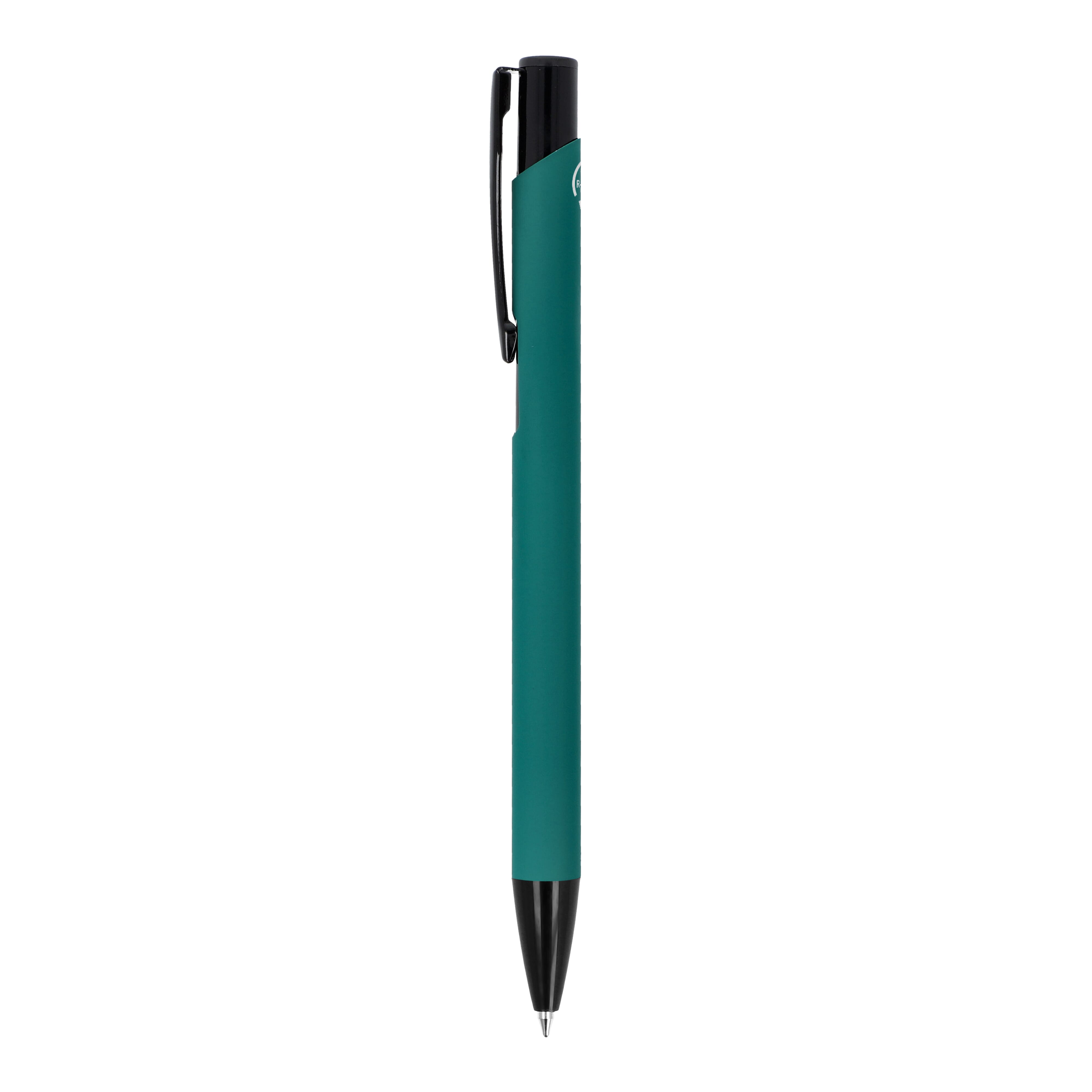 Kugelschreiber Alicante Soft-Touch, Recycling-Aluminium, blaue Tinte