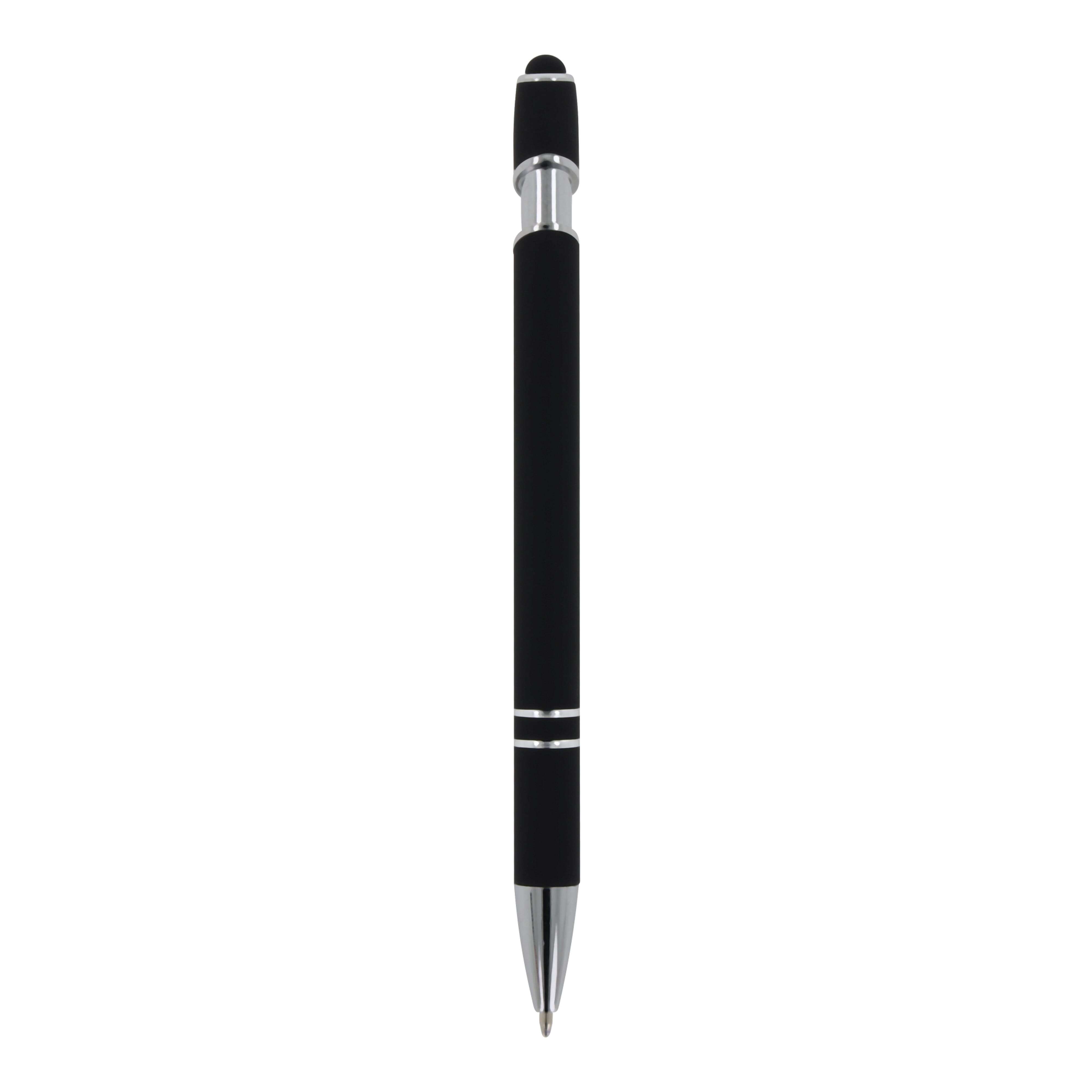 Kugelschreiber Paris Metall Soft Touch - Aluminium mit Stylus, bedruckbar