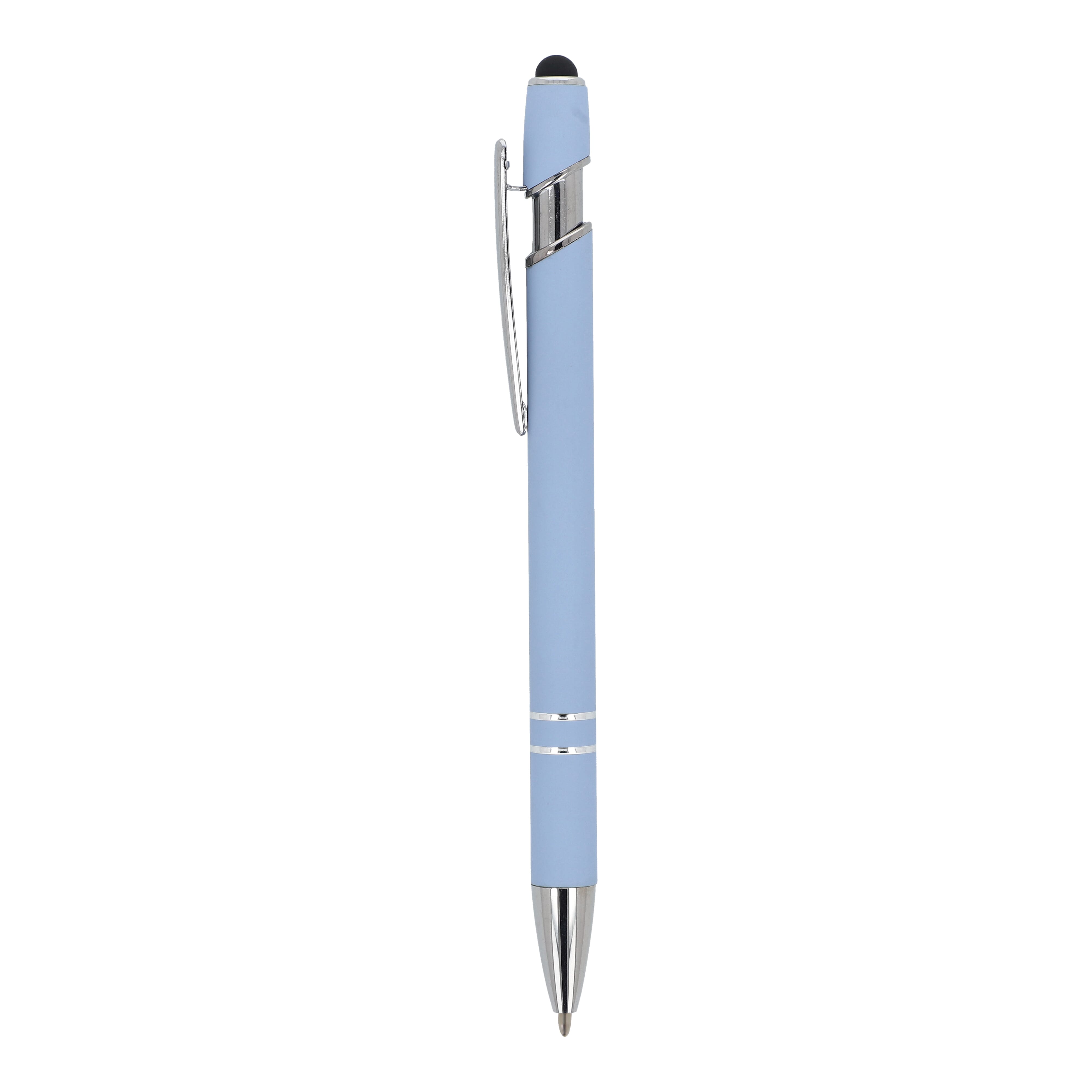 Kugelschreiber Paris Metall Soft Touch - Aluminium mit Stylus, bedruckbar