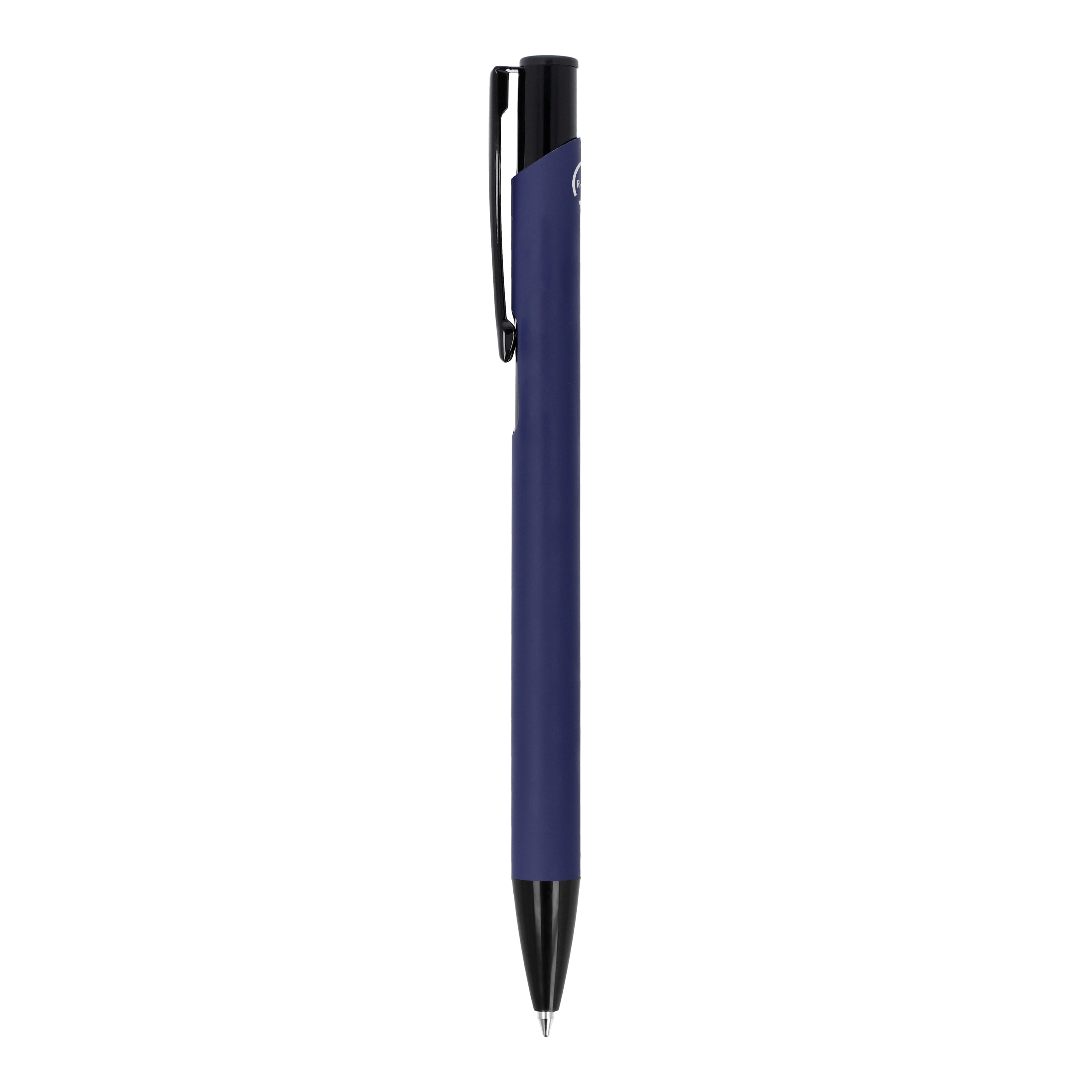 Kugelschreiber Alicante Soft-Touch, Recycling-Aluminium, blaue Tinte