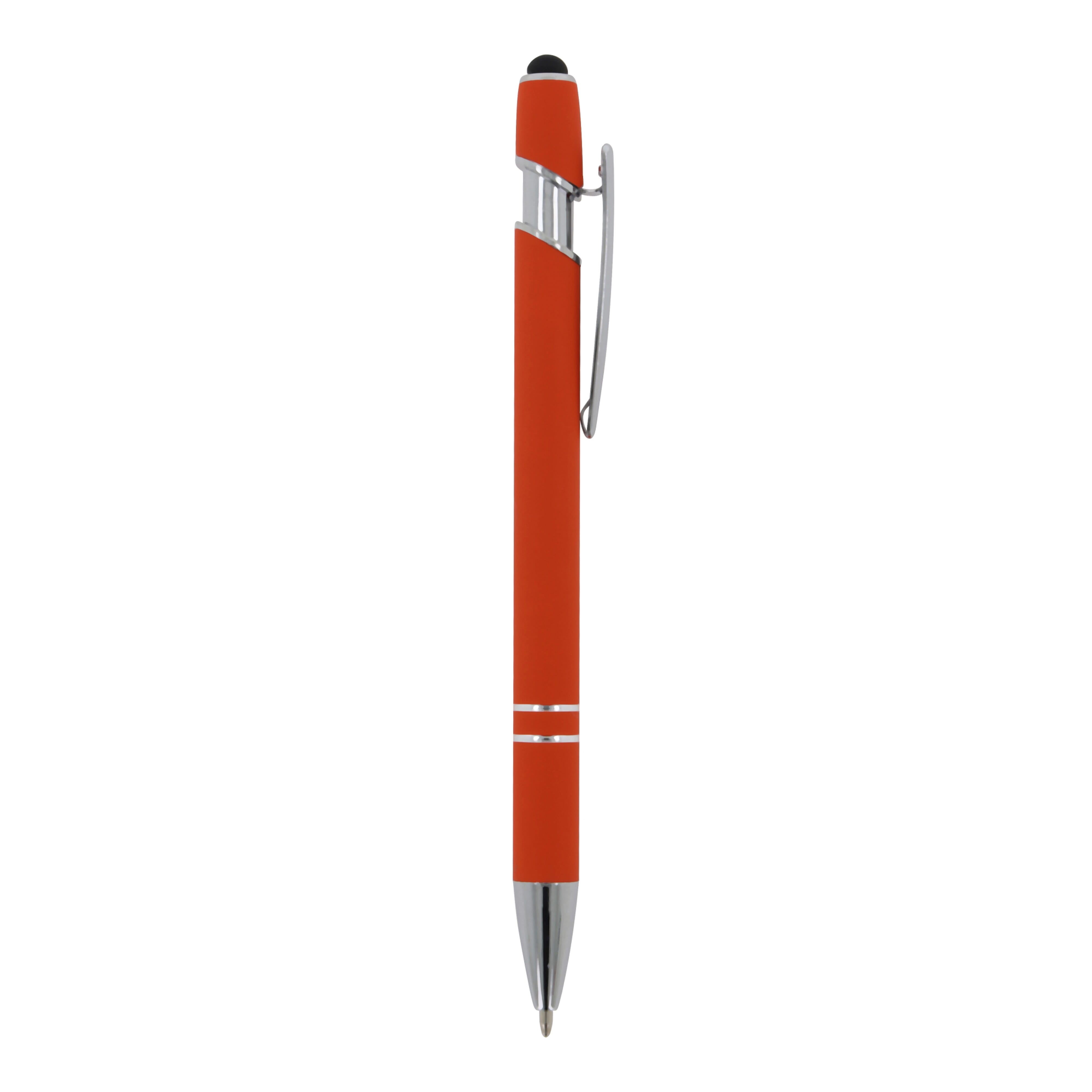 Kugelschreiber Paris Metall Soft Touch - Aluminium mit Stylus, bedruckbar