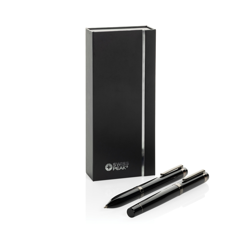 Swiss Peak OSLO Stiftset – Kugelschreiber & Rollerball, recycelt