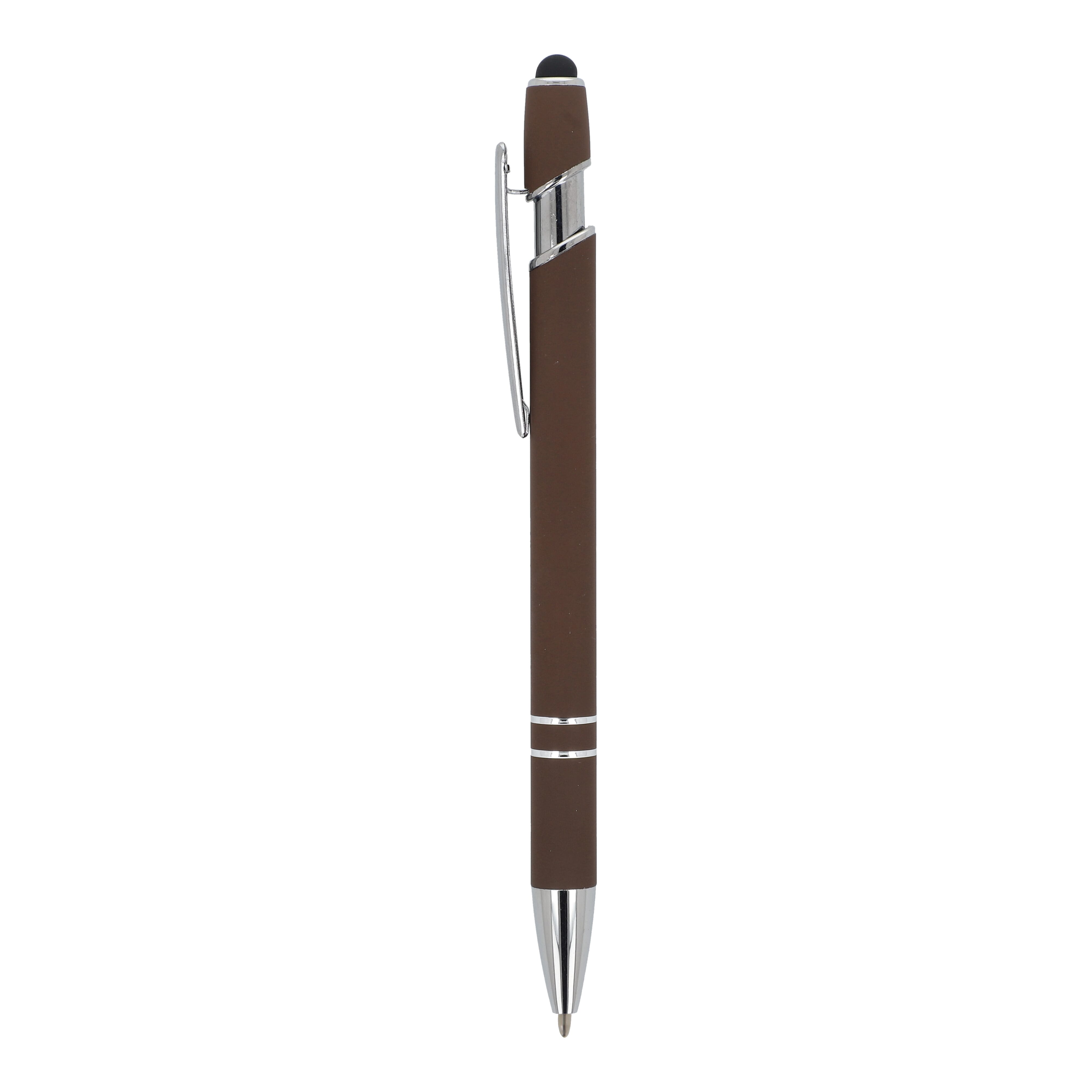 Kugelschreiber Paris Metall Soft Touch - Aluminium mit Stylus, bedruckbar
