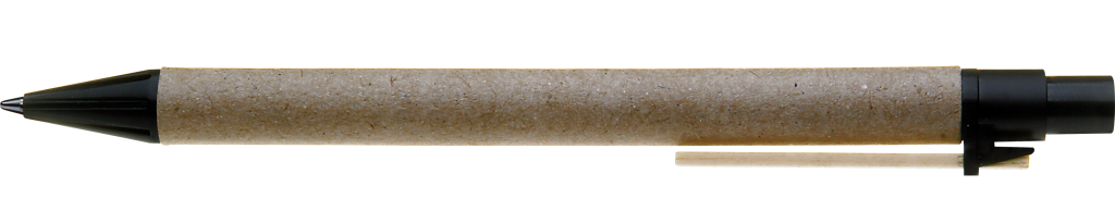 PAPER PEN Druckkugelschreiber aus Pappe mit Holzclip – bedruckbar
