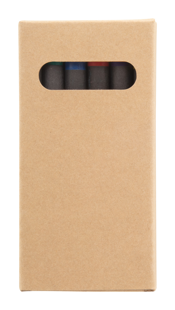 Wachsmalstifte-Set Craxon 6 (6 Stk.) bedruckbar, Kraftpapierbox