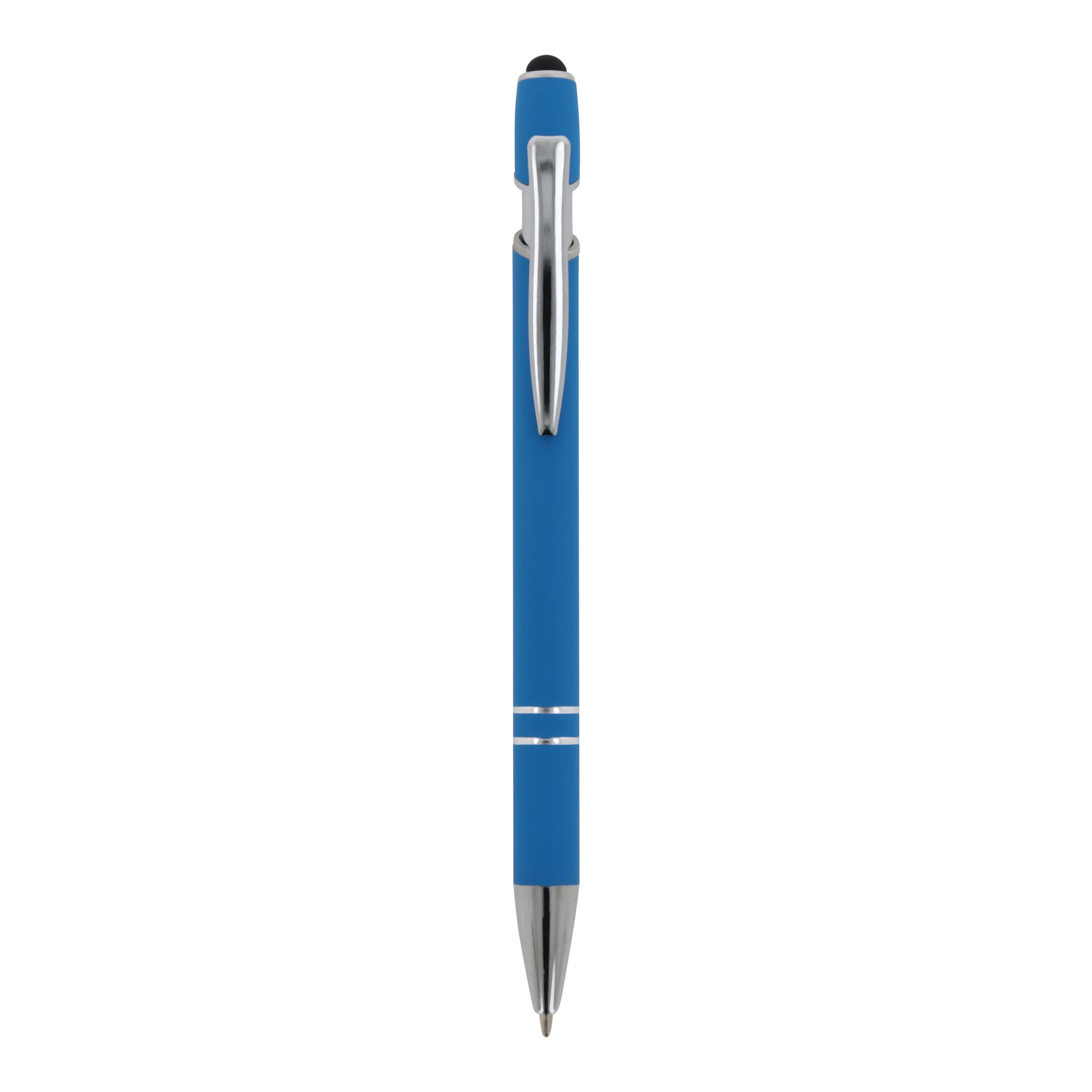 Kugelschreiber Paris Metall Soft Touch - Aluminium mit Stylus, bedruckbar