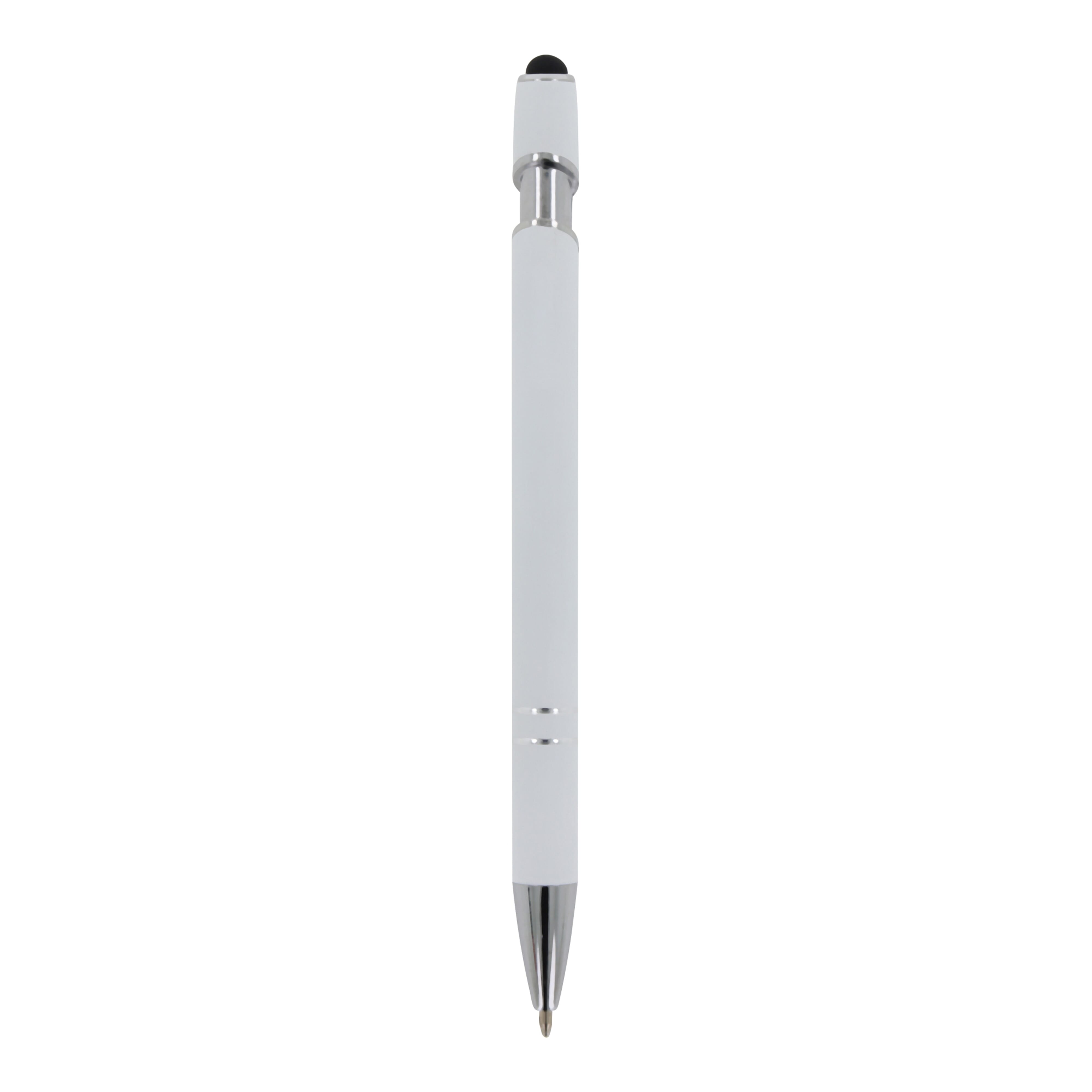 Kugelschreiber Paris Metall Soft Touch - Aluminium mit Stylus, bedruckbar