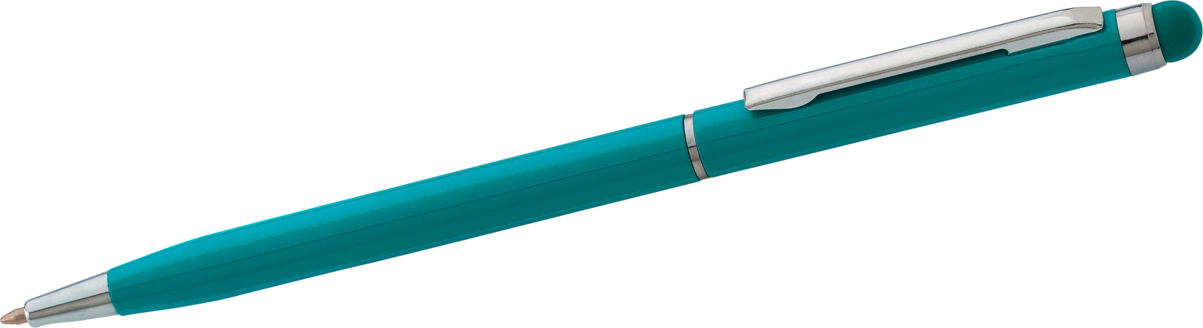 Aluminium-Kugelschreiber Irina mit Touch-Pen & Metall-Clip, bedruckbar