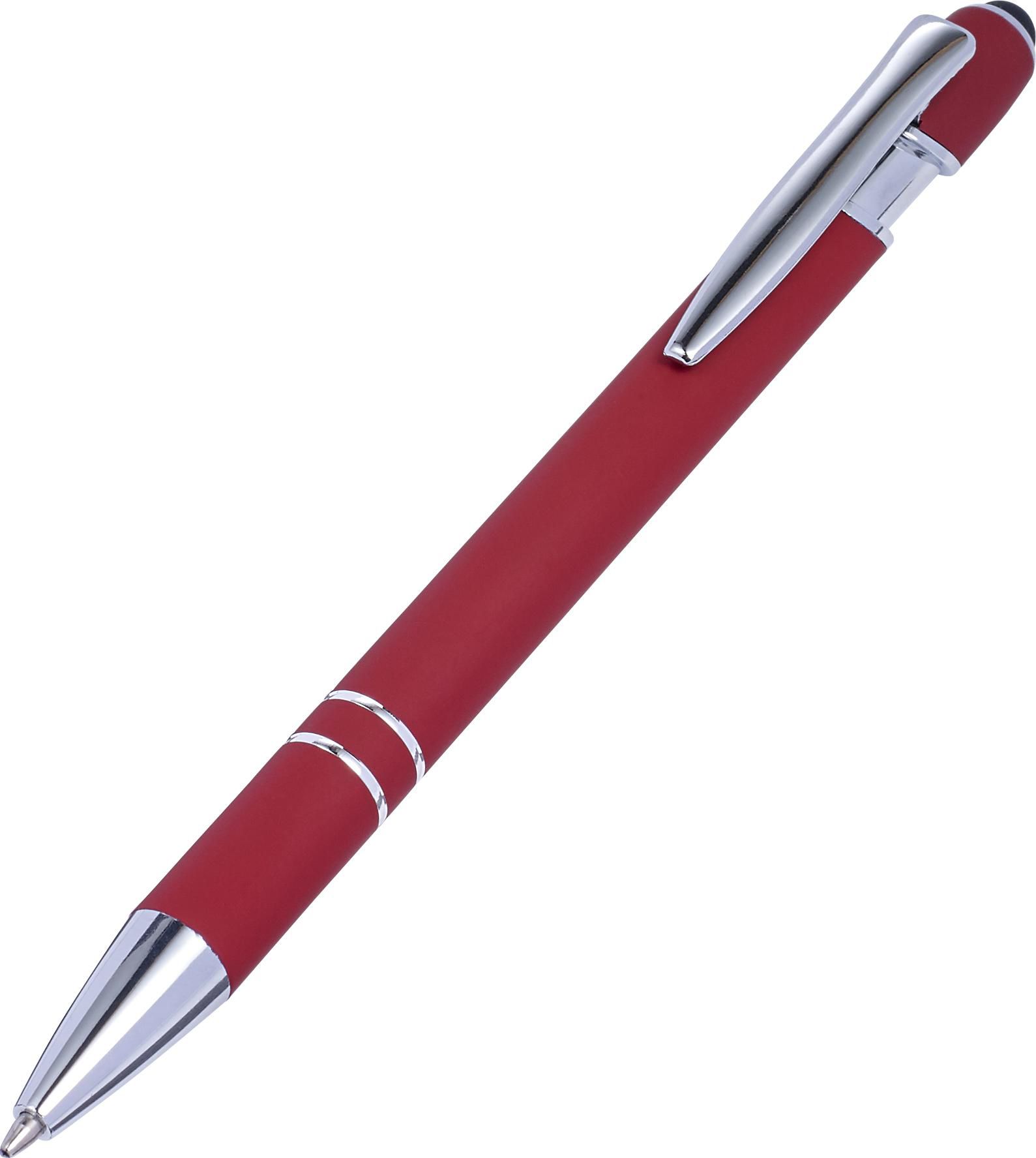Touchpen-Kugelschreiber Primo aus Aluminium - bedruckbarer Werbeartikel