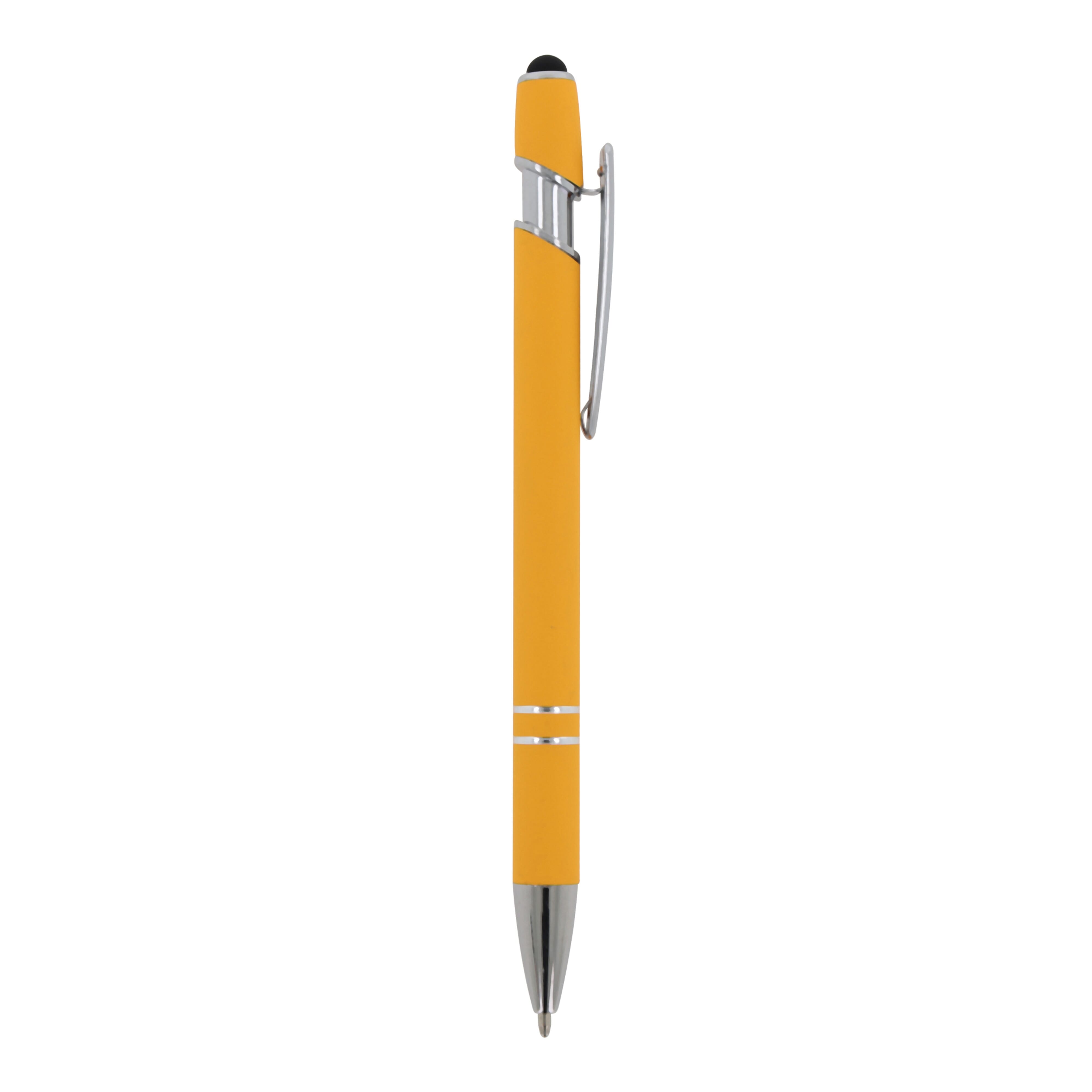 Kugelschreiber Paris Metall Soft Touch - Aluminium mit Stylus, bedruckbar
