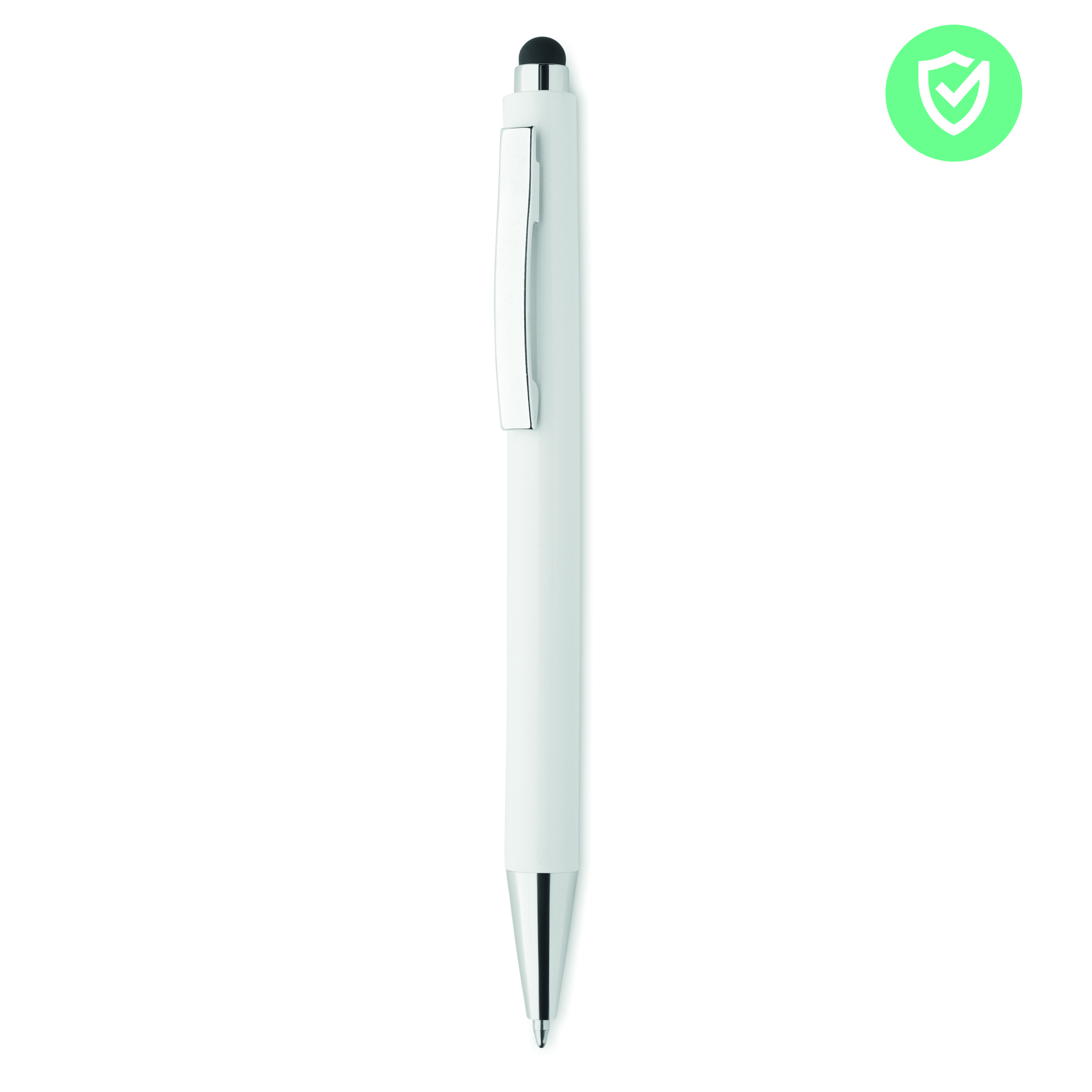Kugelschreiber BLANQUITO CLEAN – ABS, antibakteriell, Stylus, bedruckbar