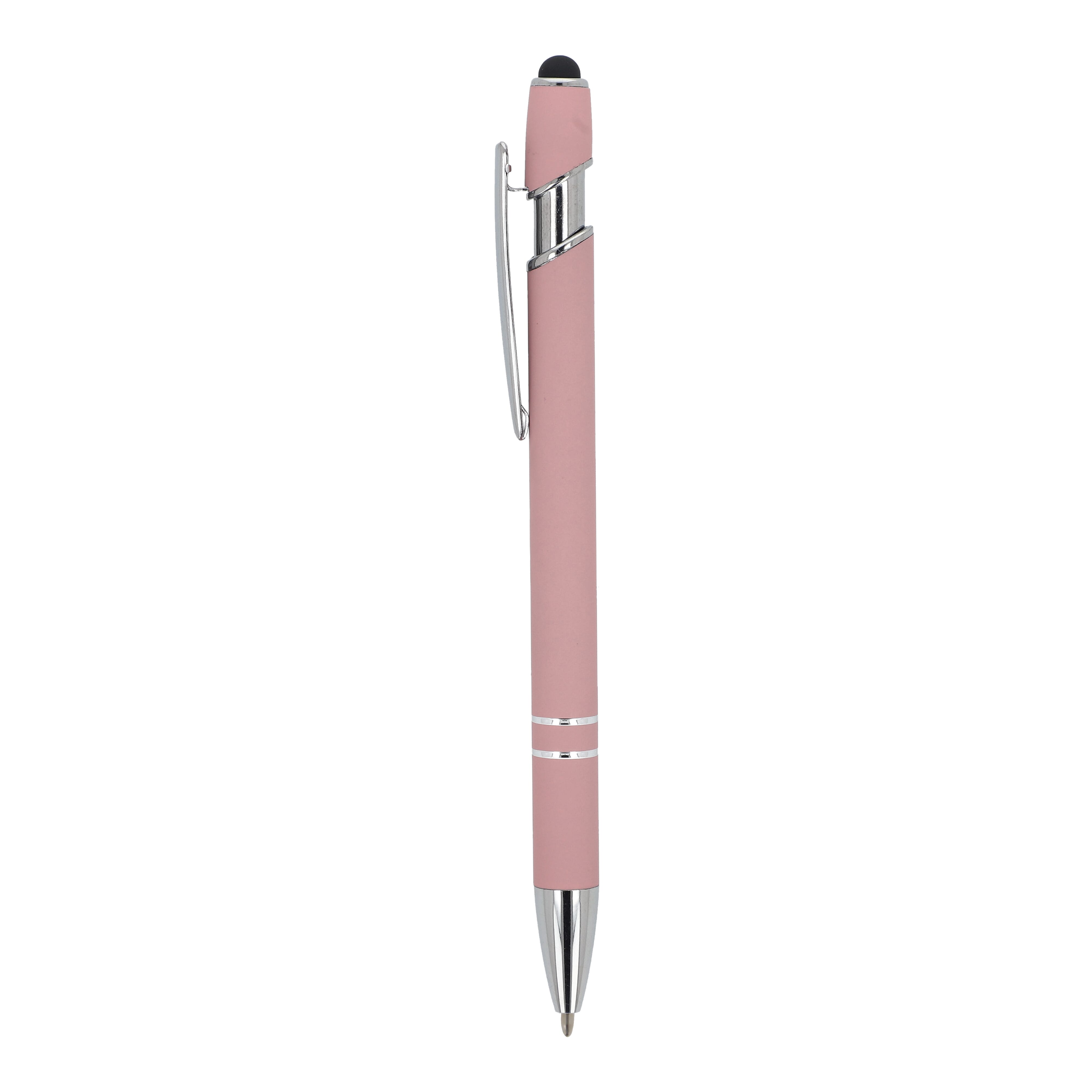 Kugelschreiber Paris Metall Soft Touch - Aluminium mit Stylus, bedruckbar