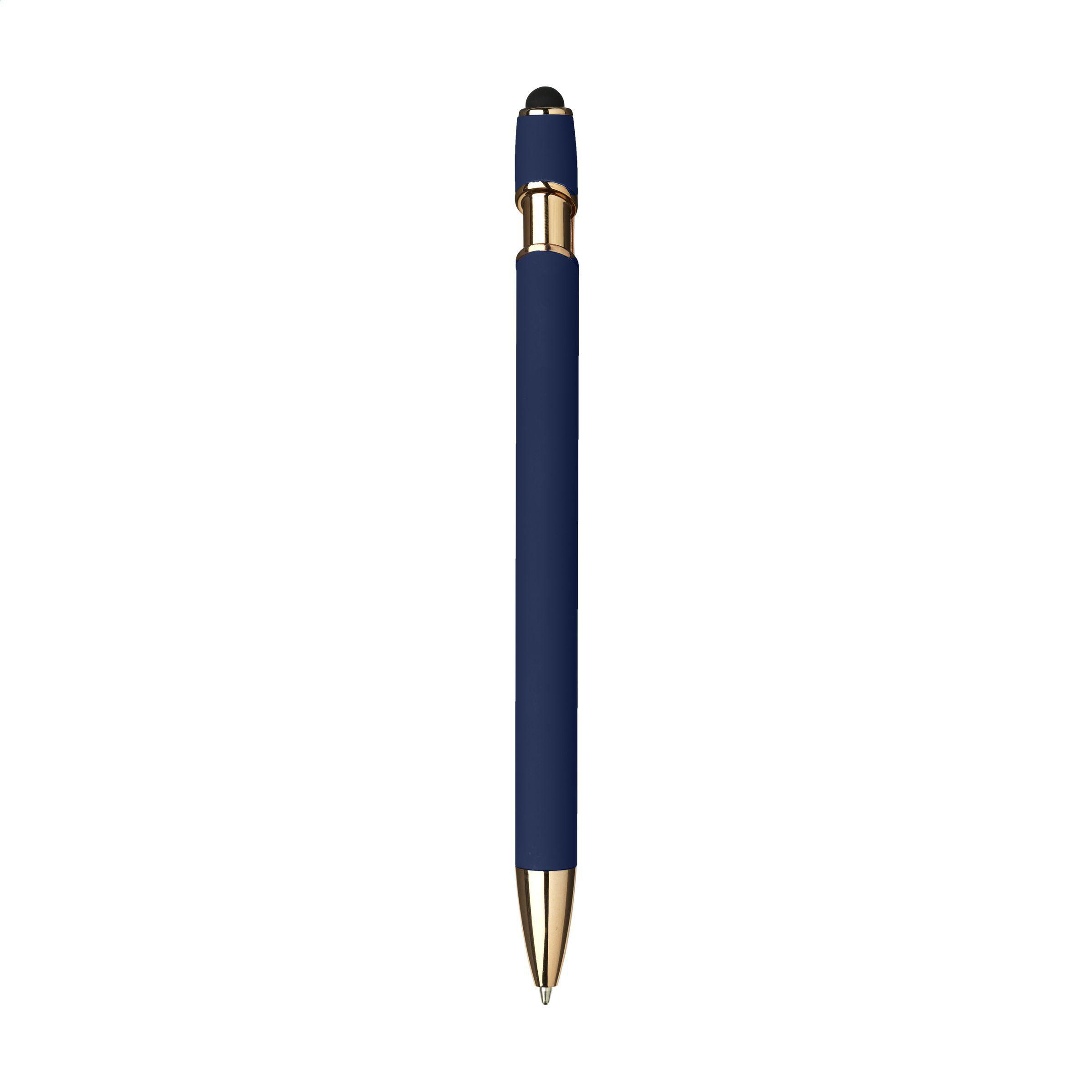Kugelschreiber Luca Copper Stylus – recyceltes Alu, SoftTouch, RCS