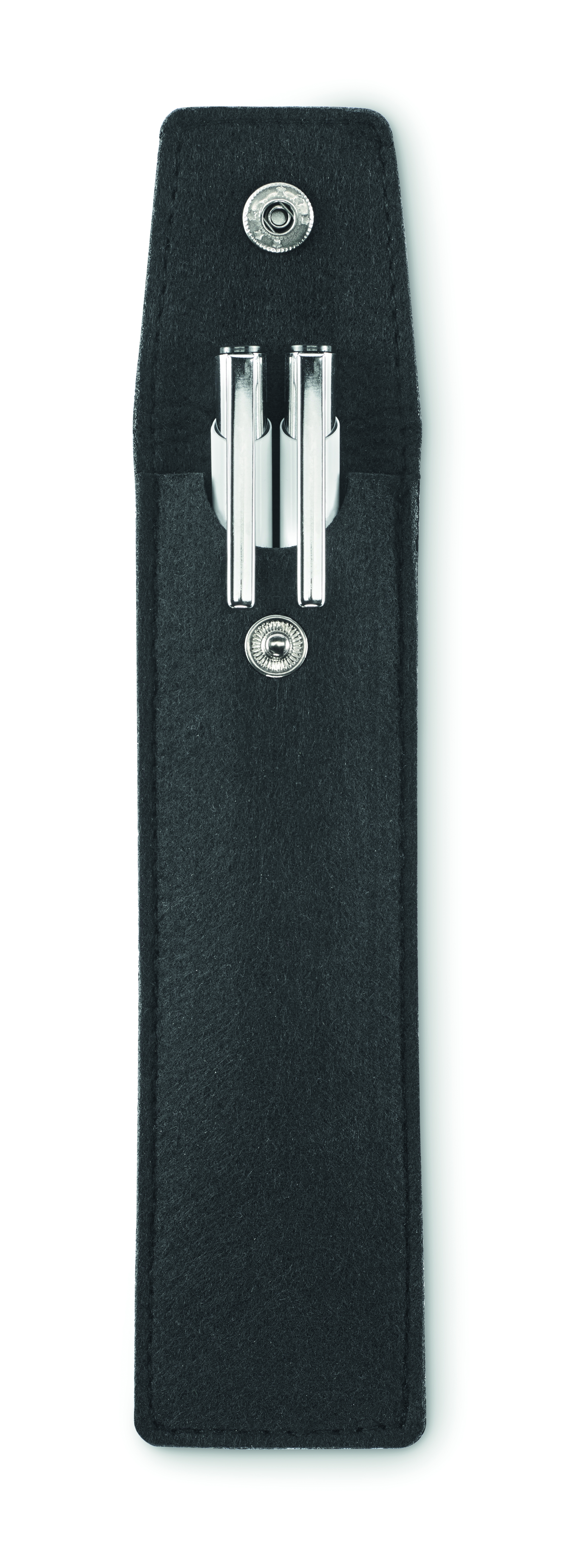 Stifte-Etui CENCIL aus RPET-Filz, für 2 Stifte – bedruckbar