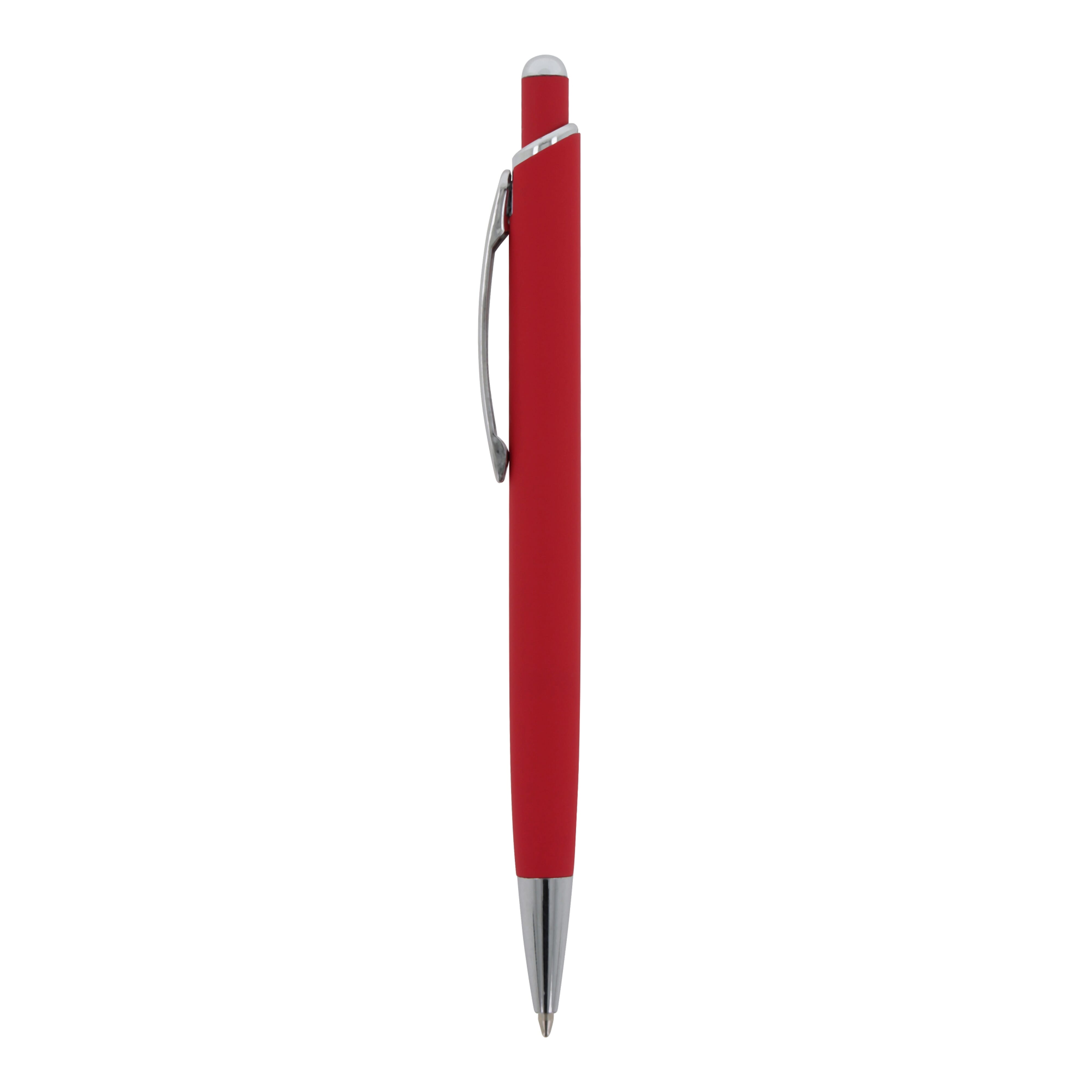 Kugelschreiber Monaco Metall Soft Touch - Aluminium, bedruckbar