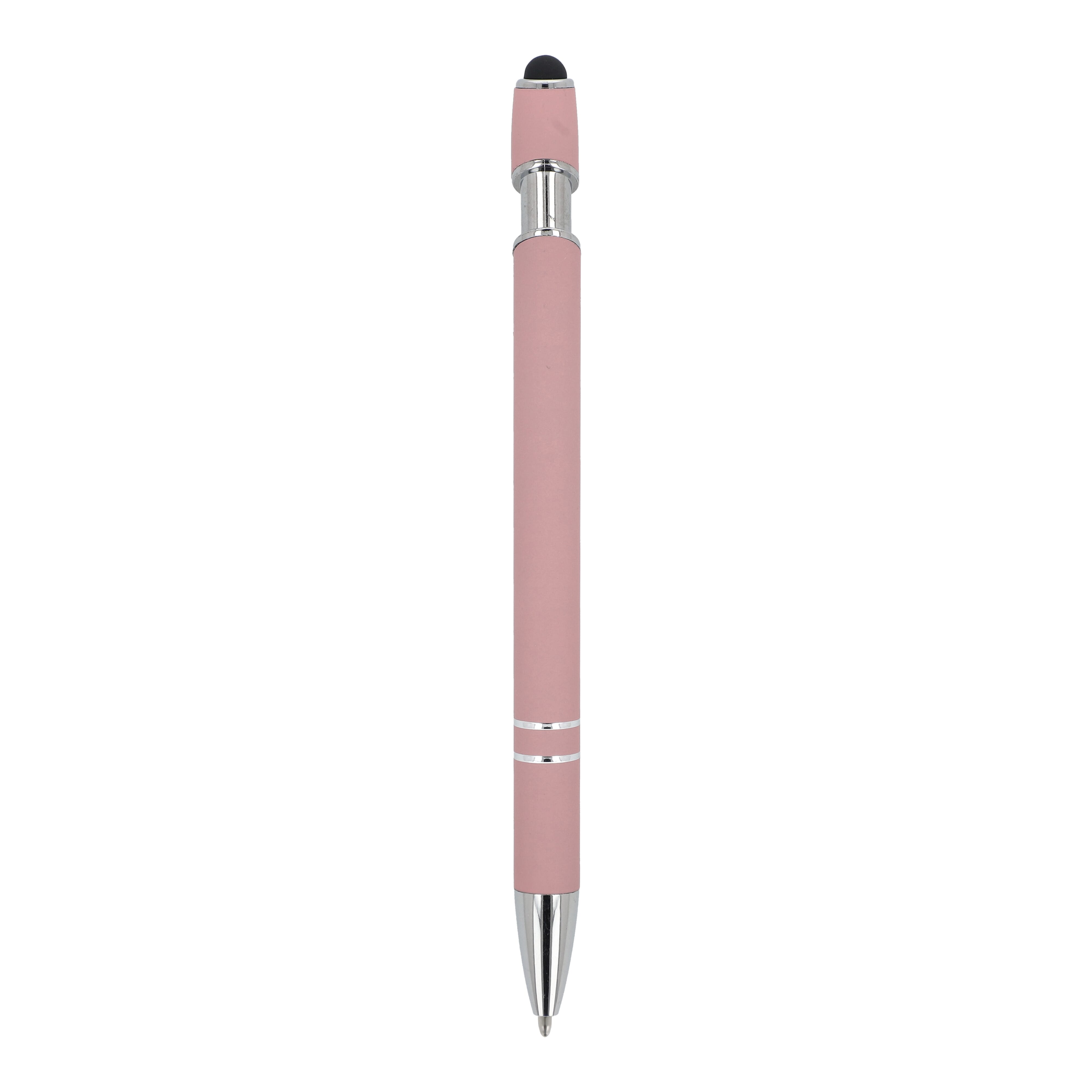 Kugelschreiber Paris Metall Soft Touch - Aluminium mit Stylus, bedruckbar