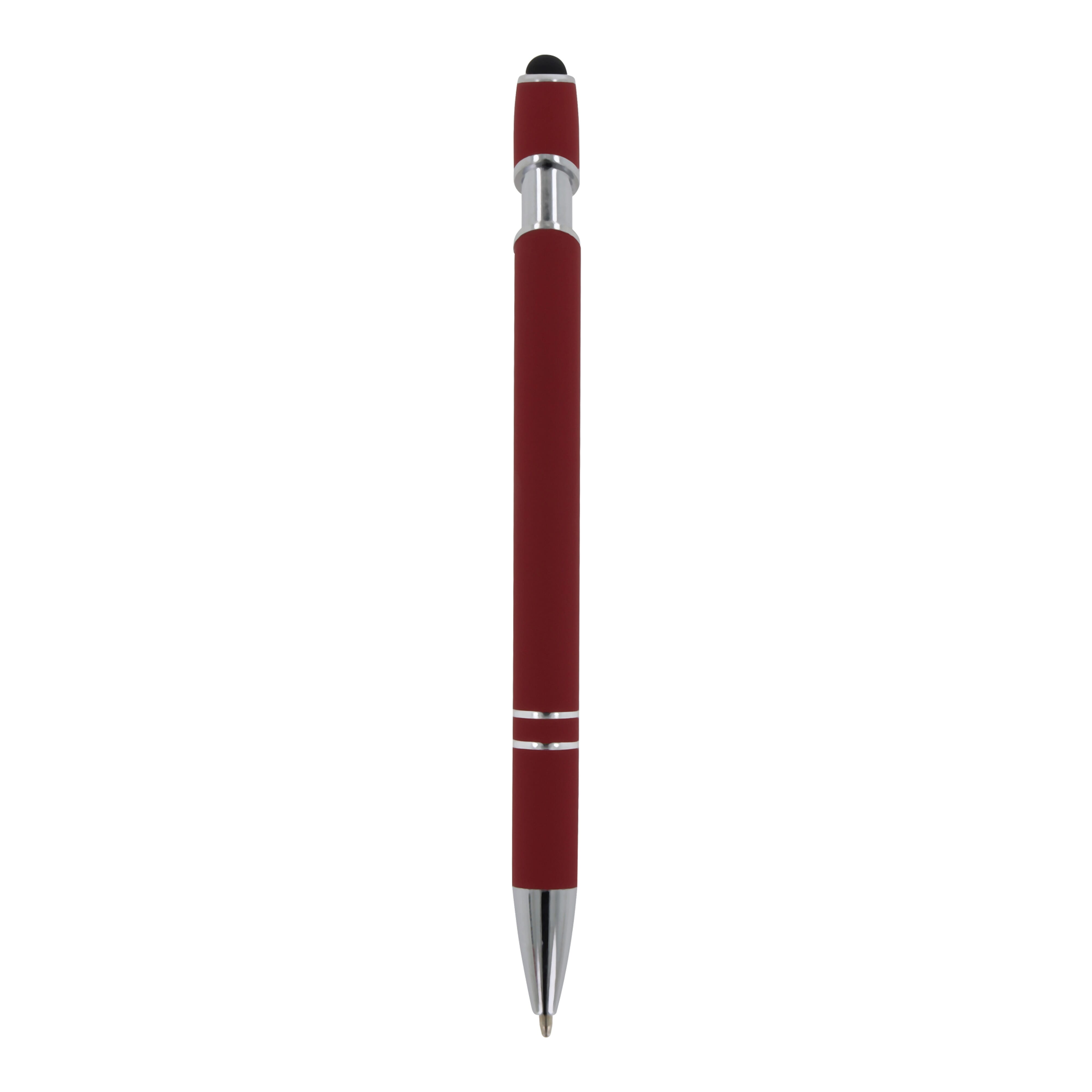 Kugelschreiber Paris Metall Soft Touch - Aluminium mit Stylus, bedruckbar