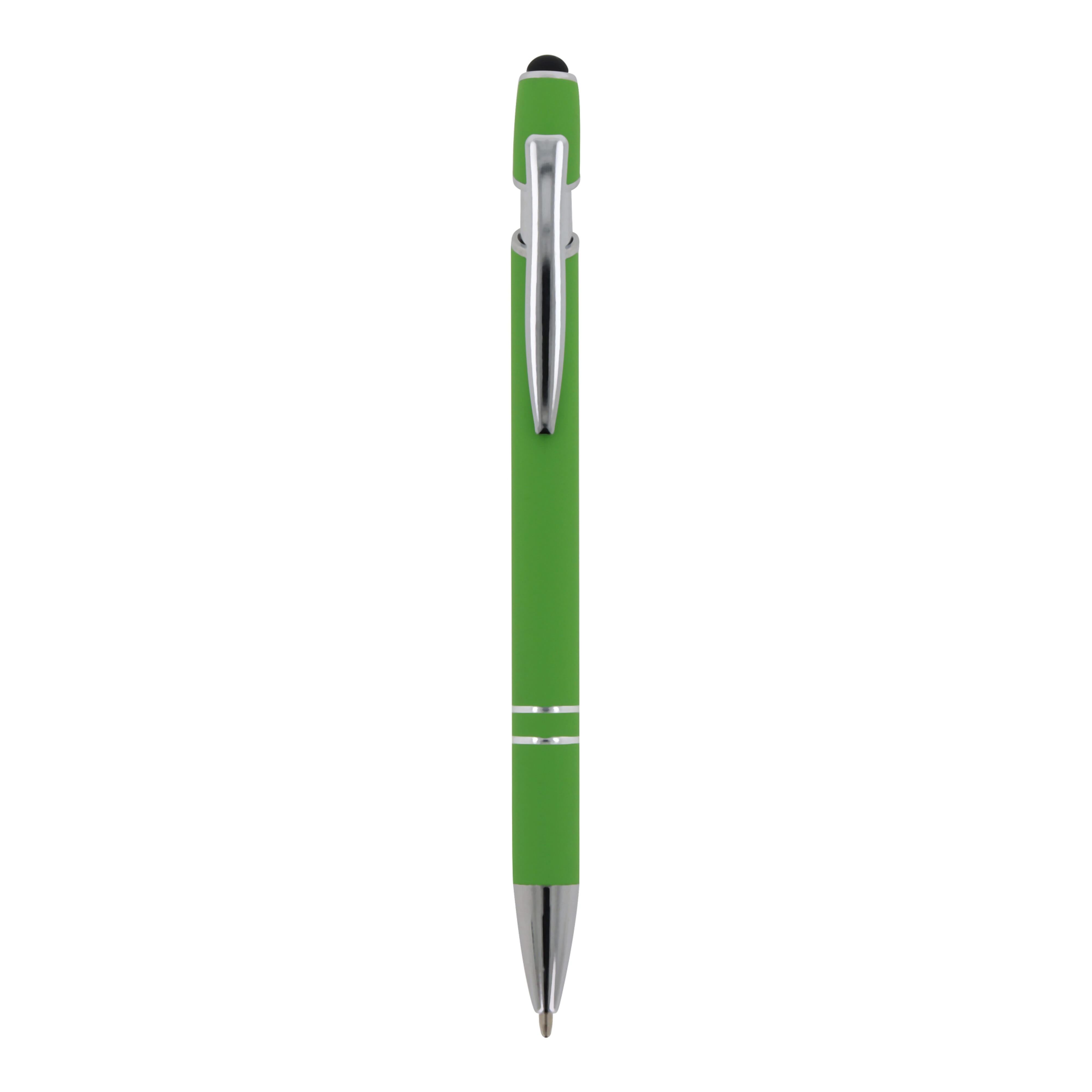 Kugelschreiber Paris Metall Soft Touch - Aluminium mit Stylus, bedruckbar
