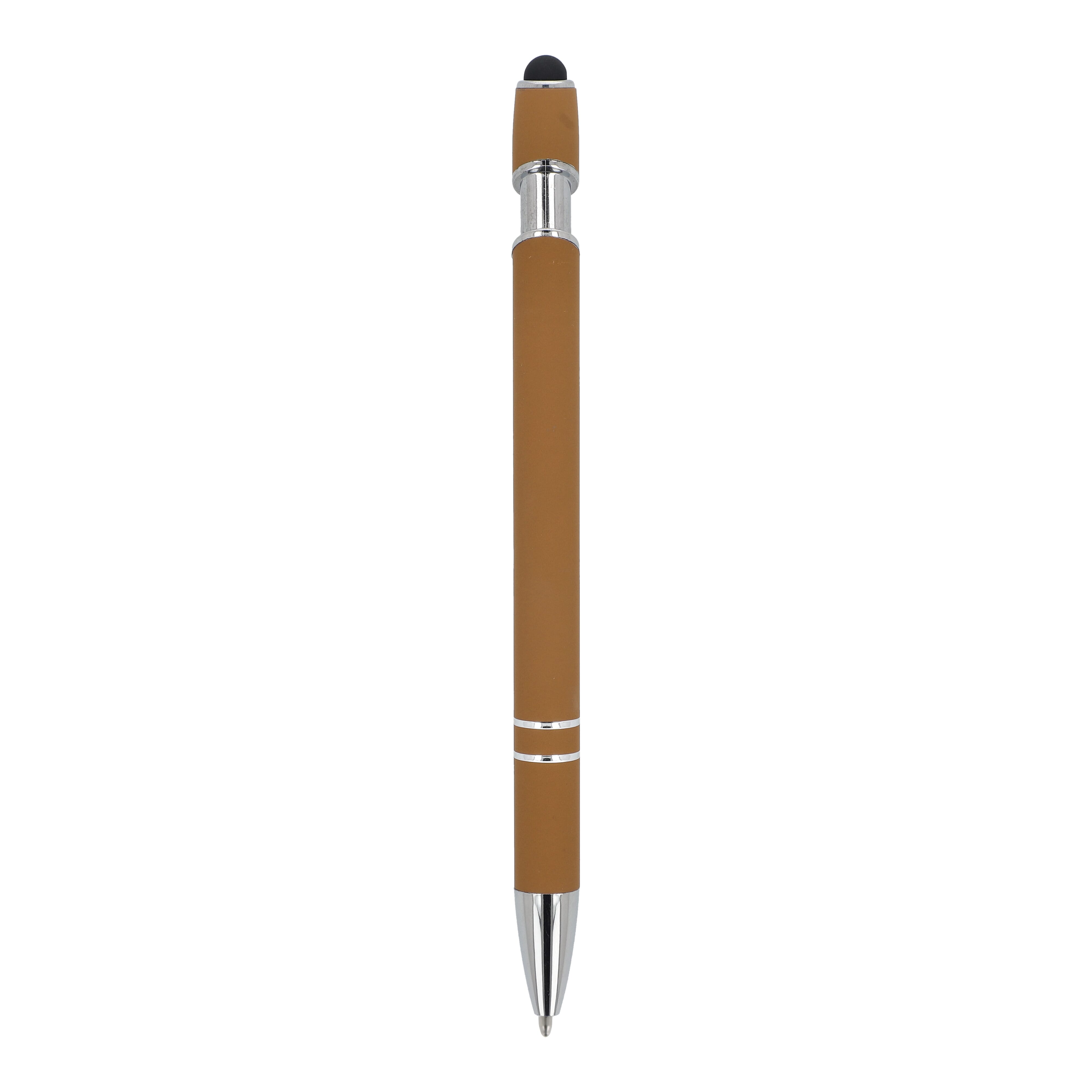 Kugelschreiber Paris Metall Soft Touch - Aluminium mit Stylus, bedruckbar