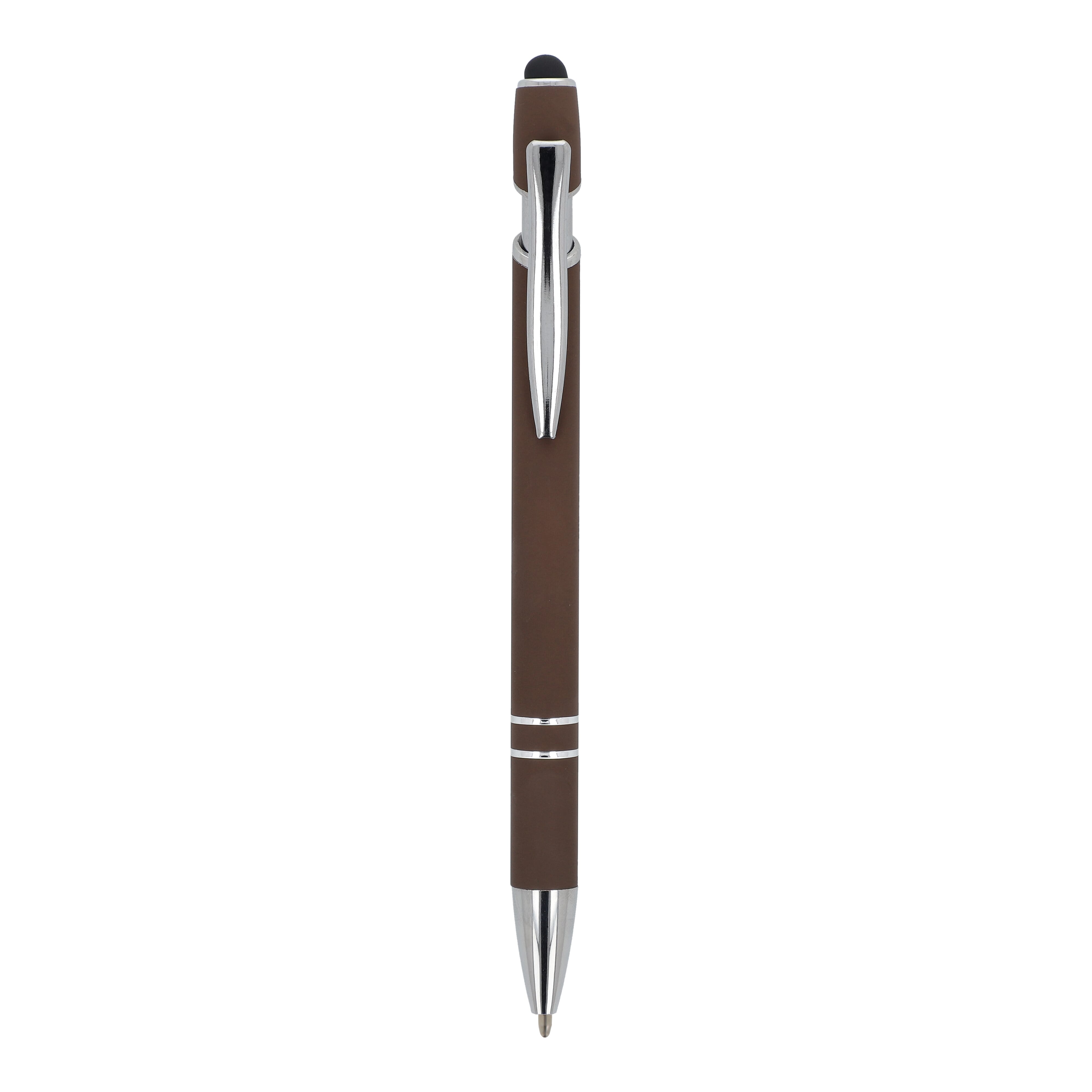 Kugelschreiber Paris Metall Soft Touch - Aluminium mit Stylus, bedruckbar