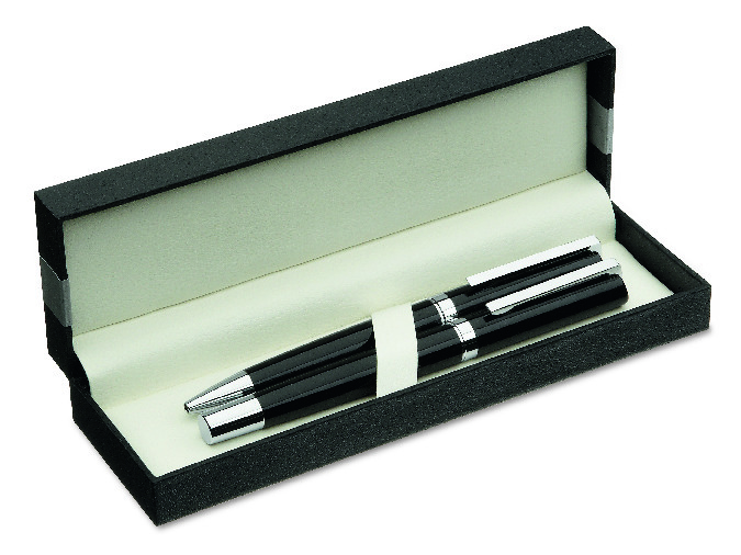 Schreibset CECIL – Kugelschreiber & Tintenroller in Geschenkbox, bedruckbar