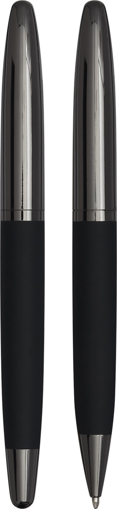 Schreibset BLACK ELEGANCE - Kugelschreiber & Füllfederhalter, Werbeartikel