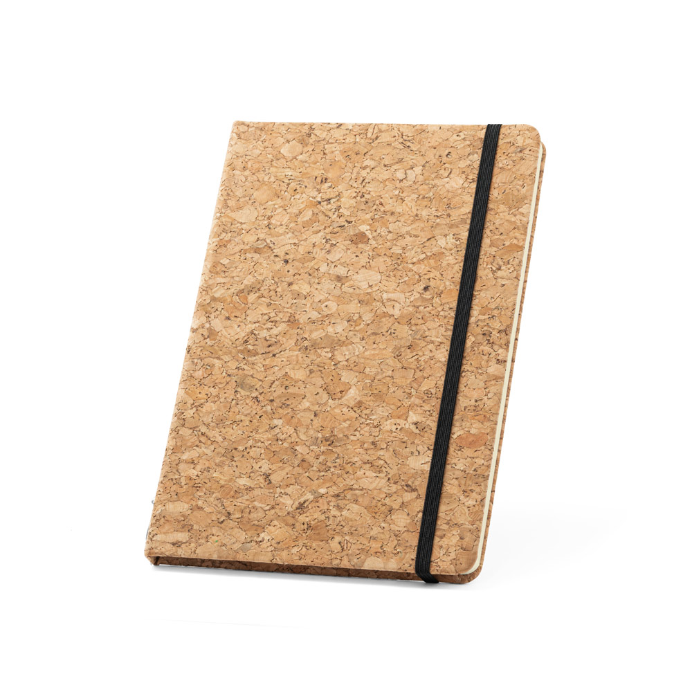 Kork-Set FREUD: A5 Notizblock & Kugelschreiber, bedruckbar (FSC™)