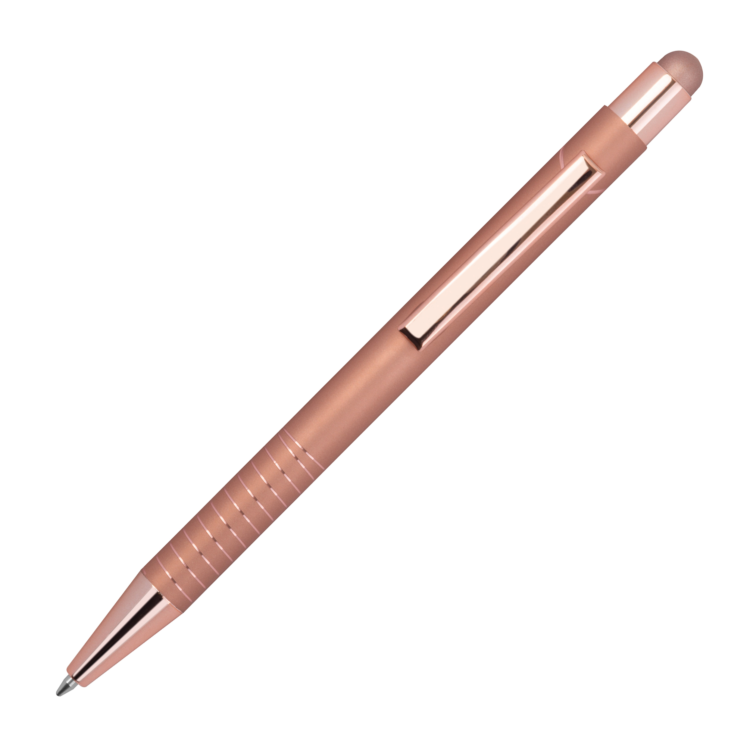 Kugelschreiber ANGELO mit Touch Pen, Metall – Werbeartikel bedruckbar