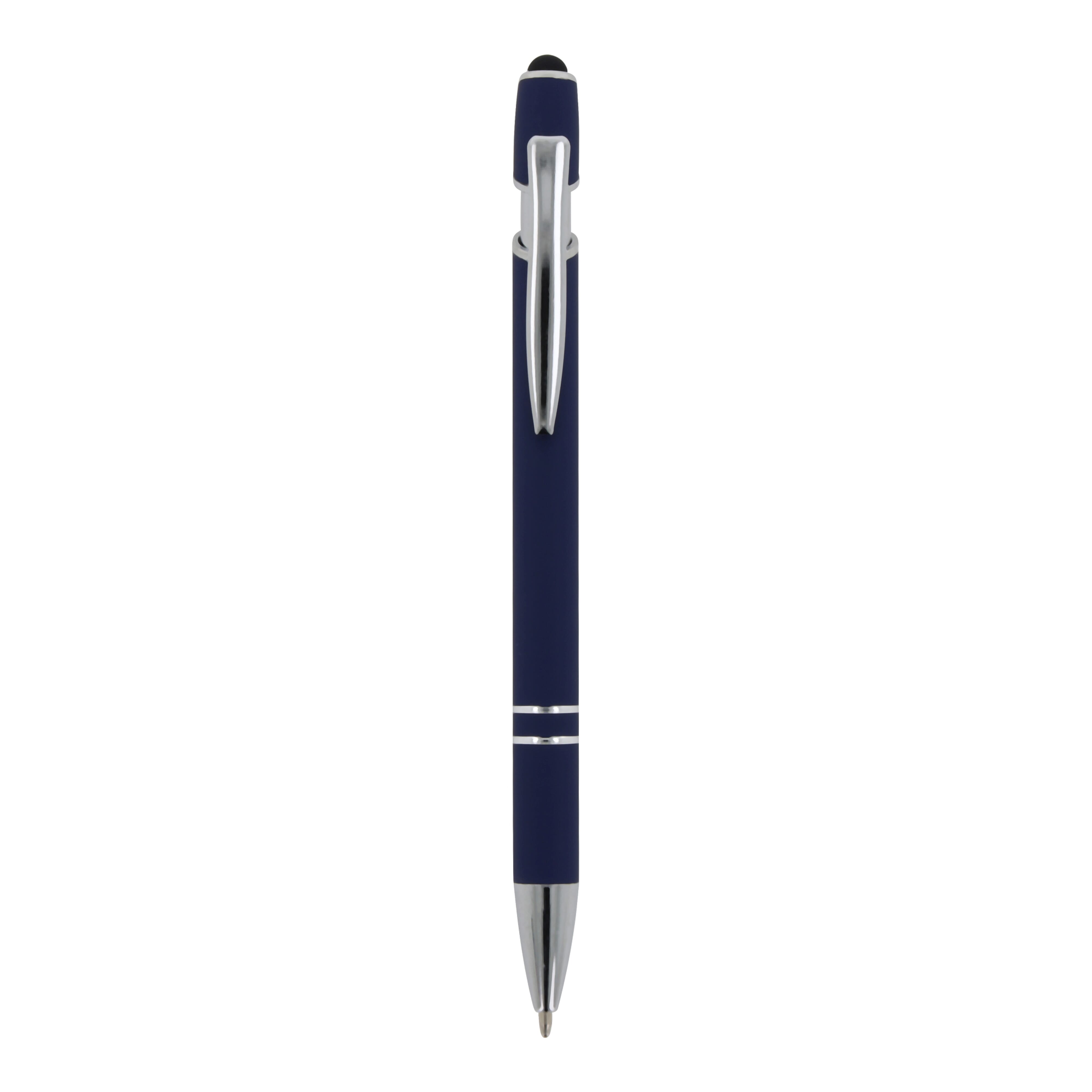 Kugelschreiber Paris Metall Soft Touch - Aluminium mit Stylus, bedruckbar