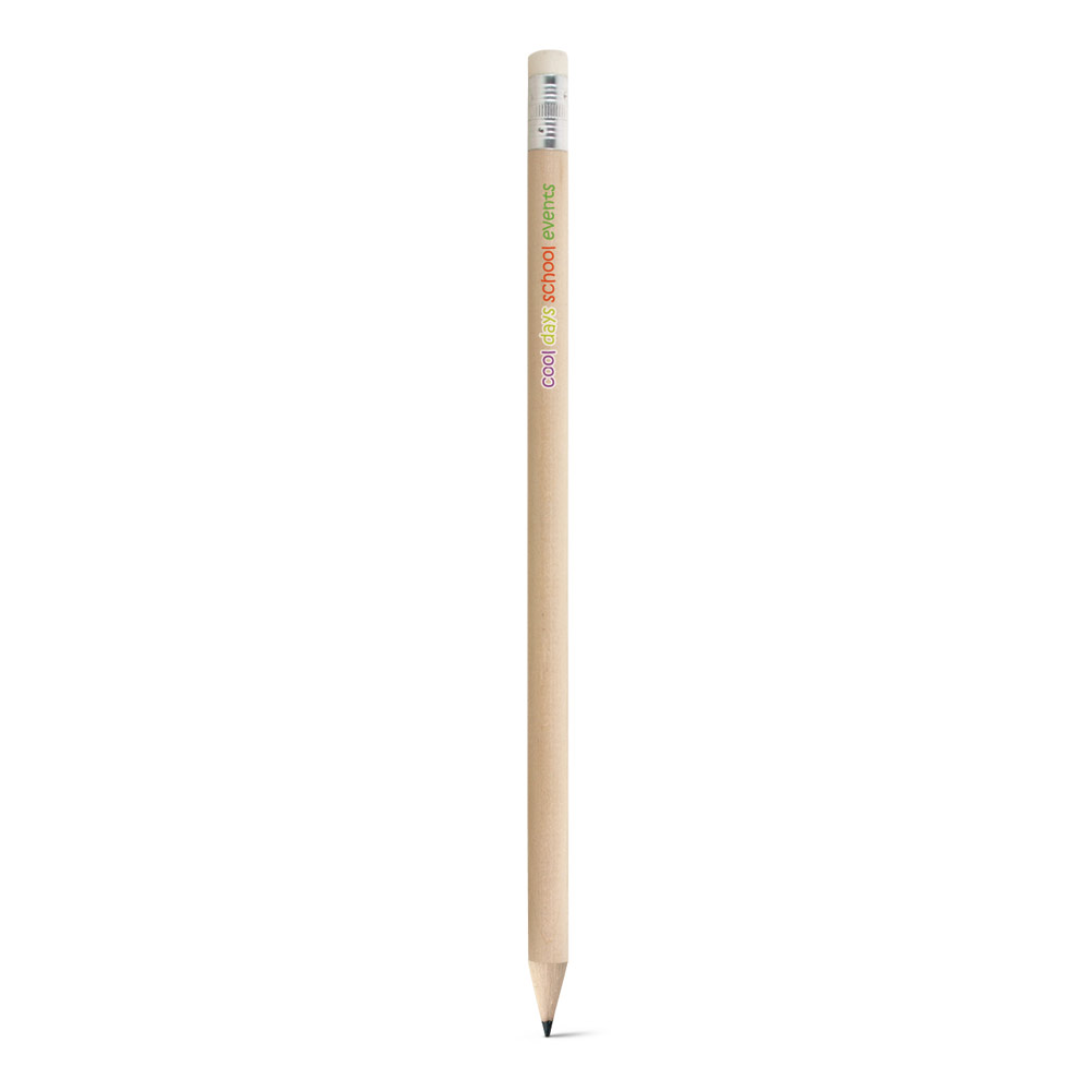 CORNWELL Holz-Bleistift HB mit Radiergummi – bedruckbarer Werbeartikel