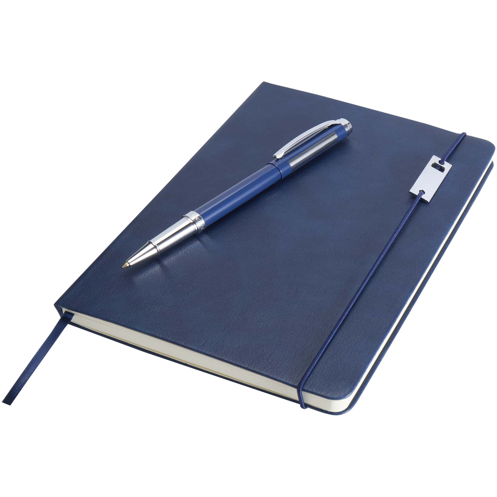 Legato Notizbuch-Set A5 Hardcover mit Tintenroller, bedruckbar
