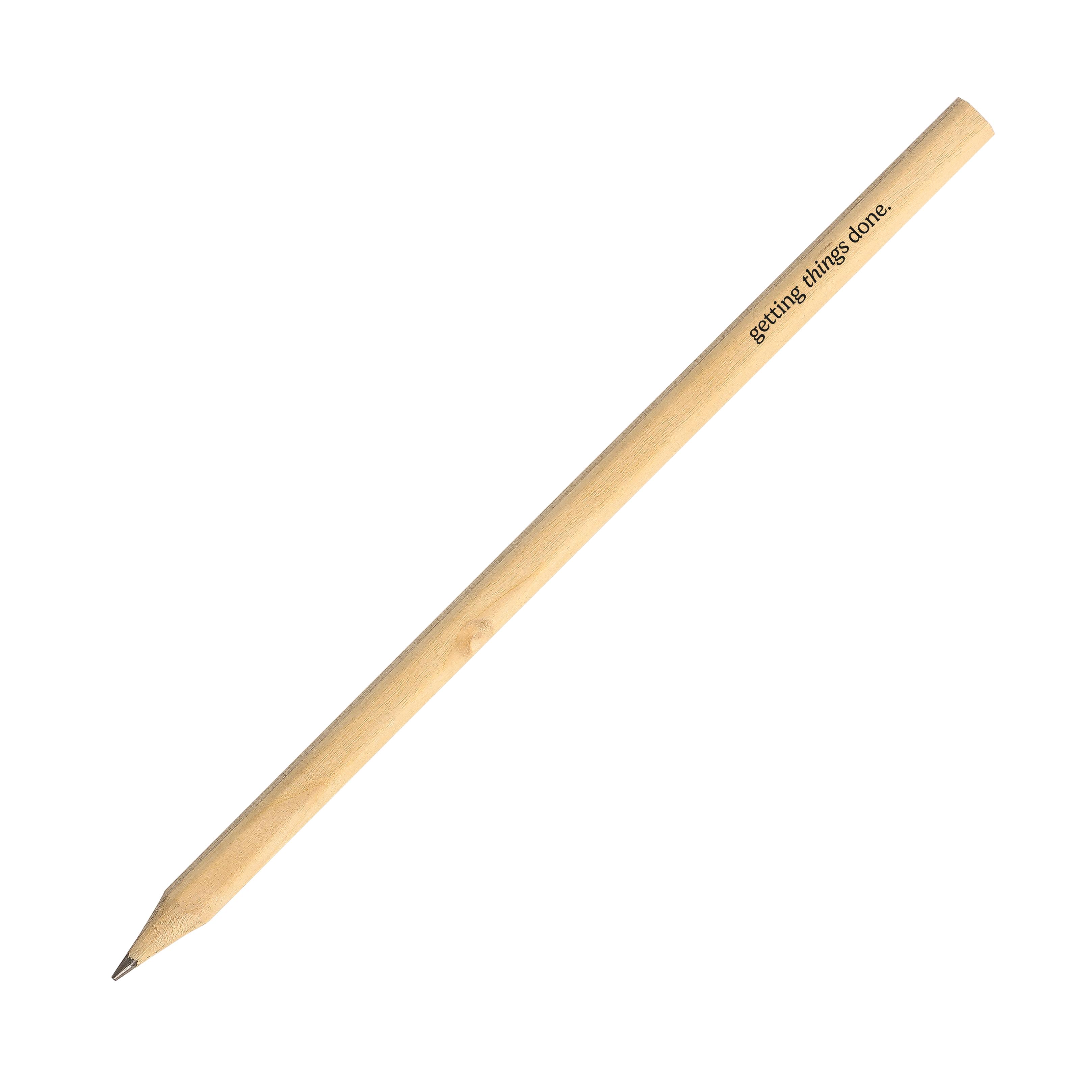 Bleistift "Nature" lang aus Holz, HB - bedruckbar als Werbeartikel