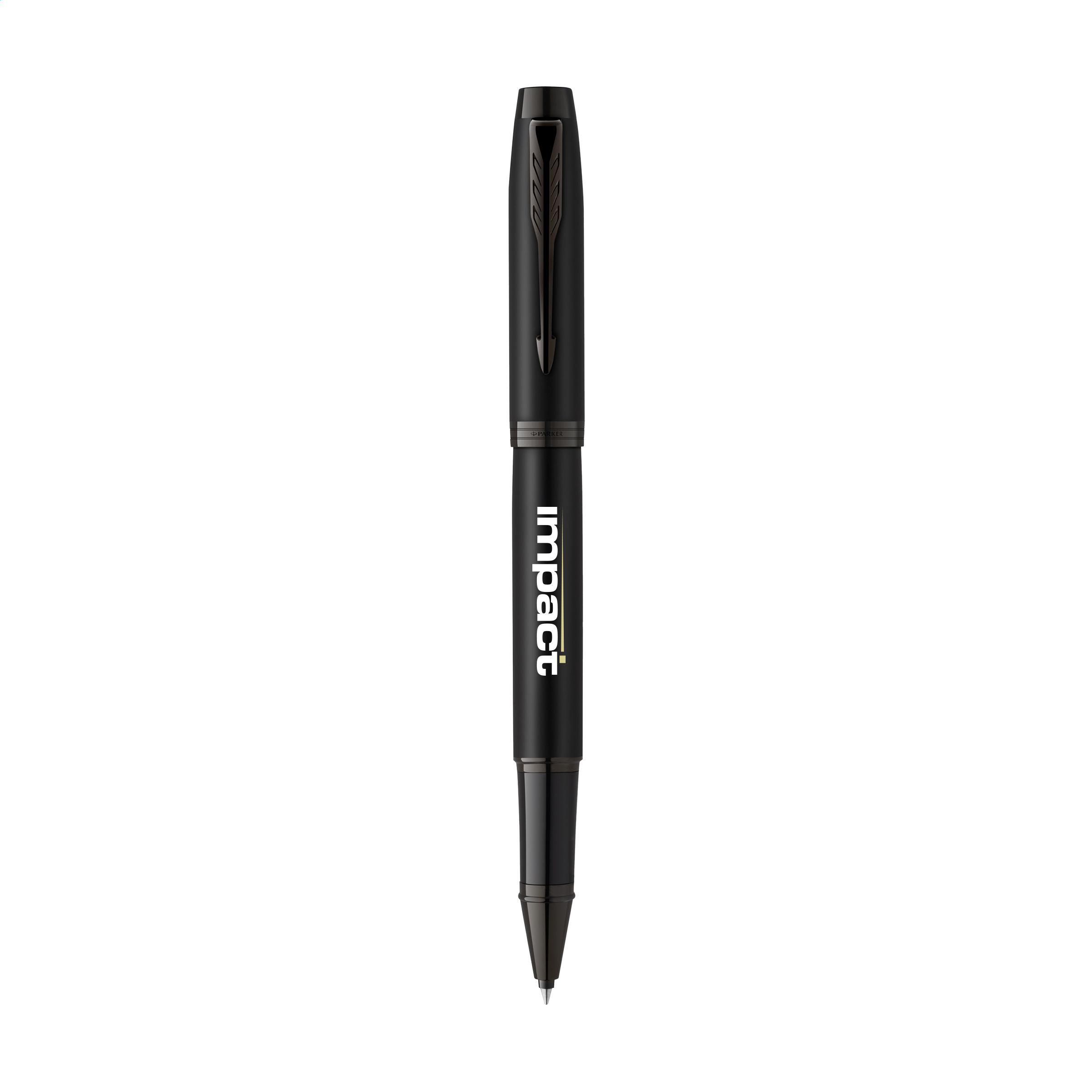 Parker IM Achromatic Tintenroller Edelstahl – bedruckbarer Werbeartikel