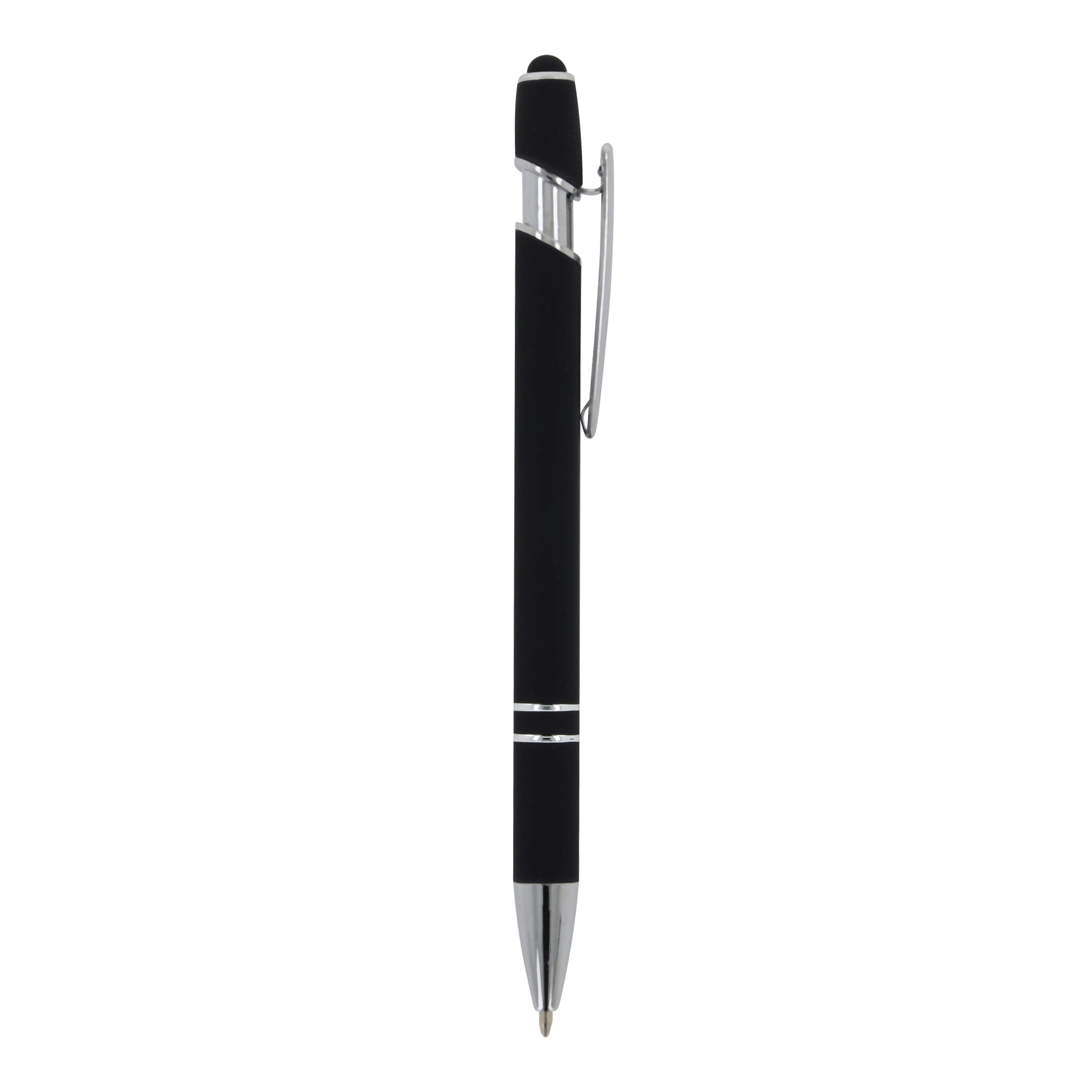 Kugelschreiber Paris Metall Soft Touch - Aluminium mit Stylus, bedruckbar