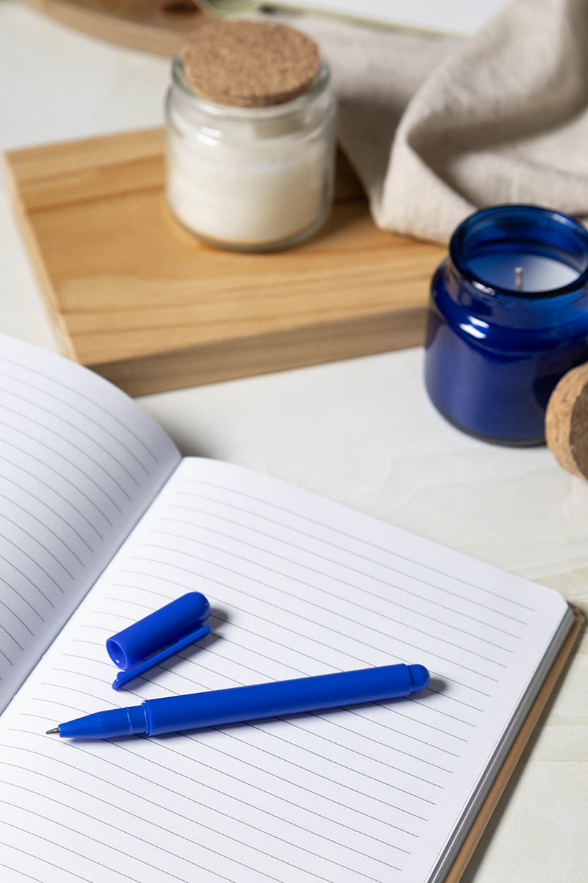 Gelstift aus recyceltem ABS mit Kappe – Werbeartikel bedruckbar