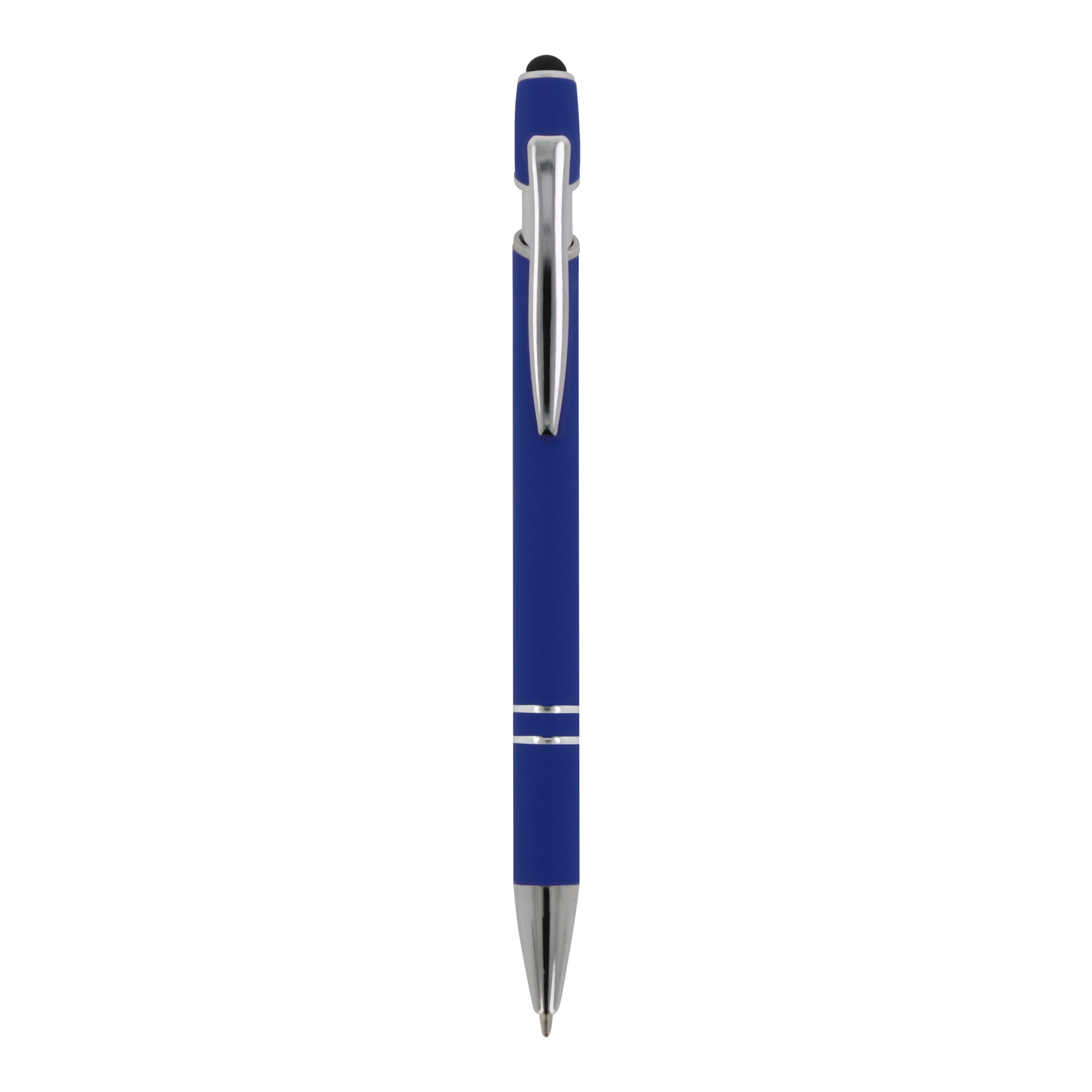Kugelschreiber Paris Metall Soft Touch - Aluminium mit Stylus, bedruckbar